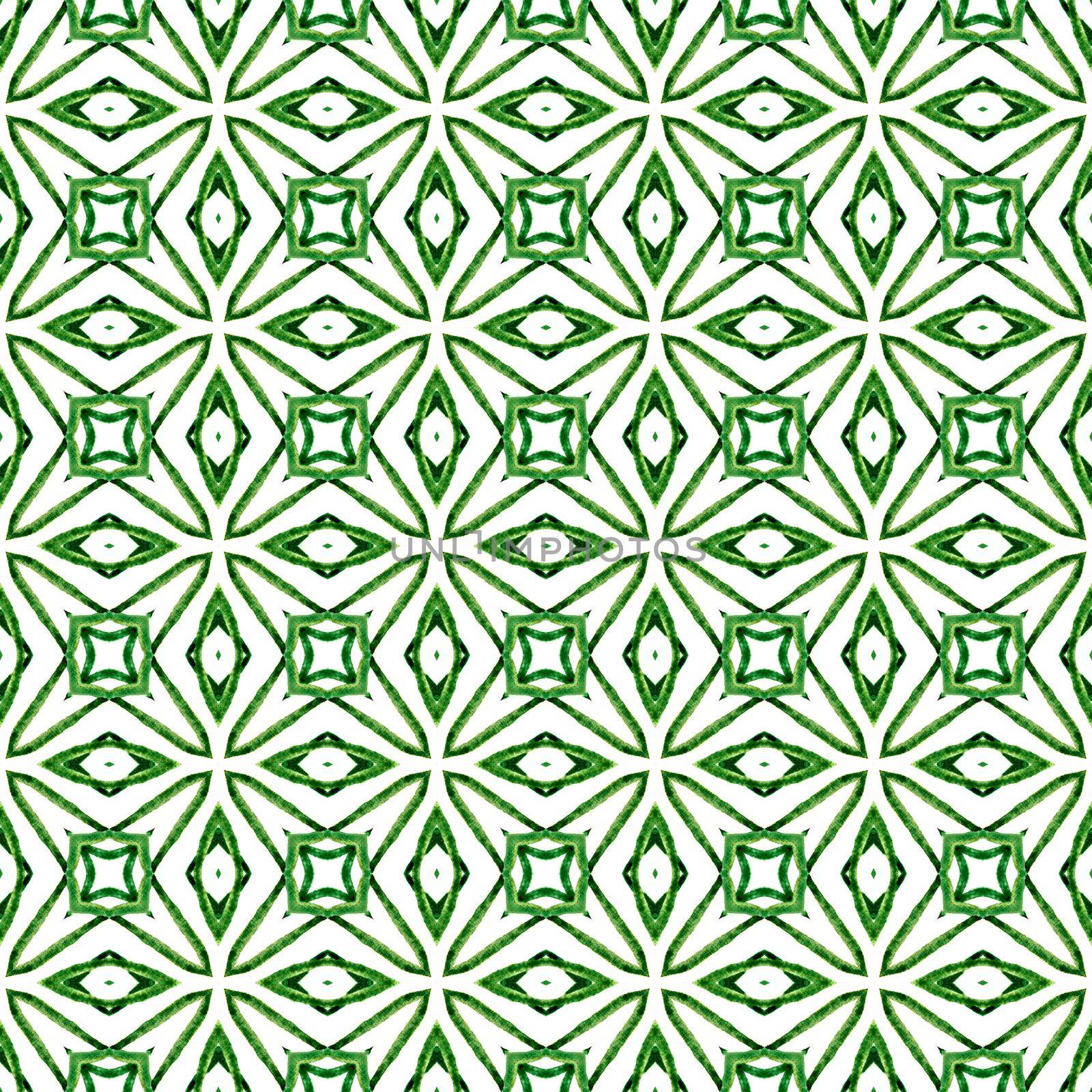 Summer exotic seamless border. Green lovely boho chic summer design. Exotic seamless pattern. Textile ready excellent print, swimwear fabric, wallpaper, wrapping.