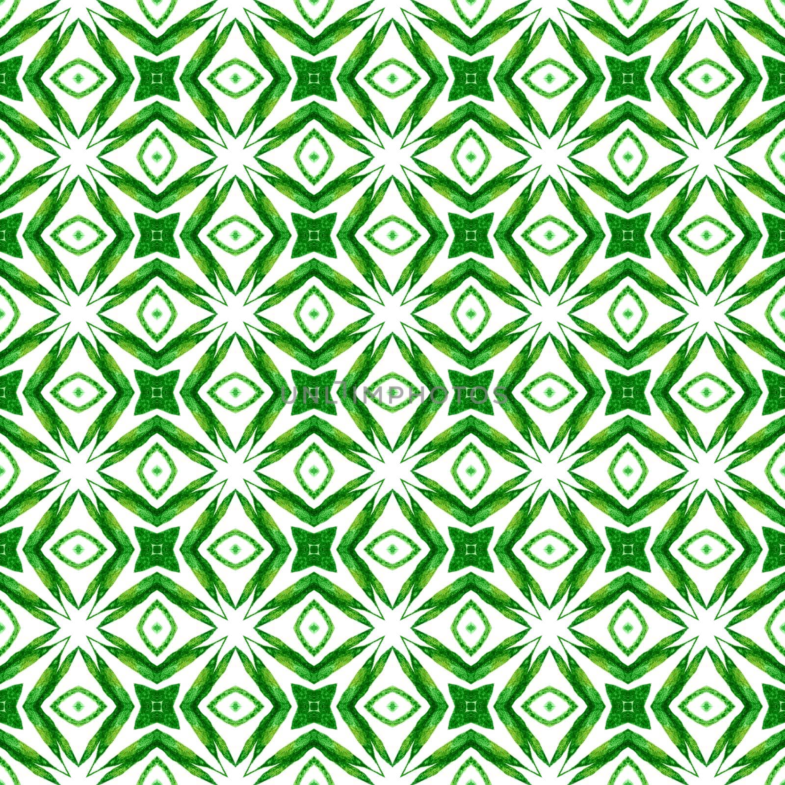Oriental arabesque hand drawn border. Green bold by beginagain