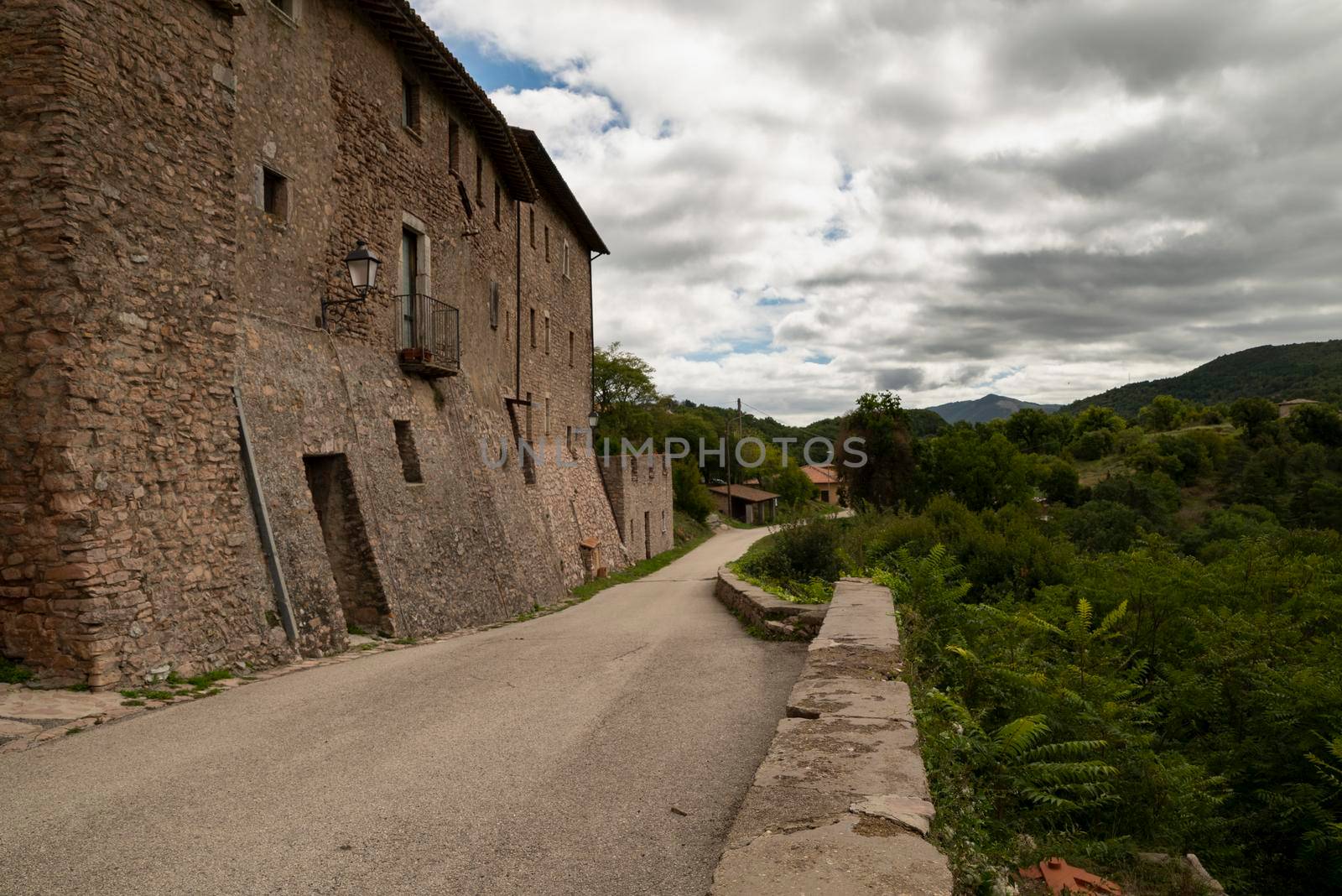 ancient village of Macerino in the Umbrian mountains by carfedeph