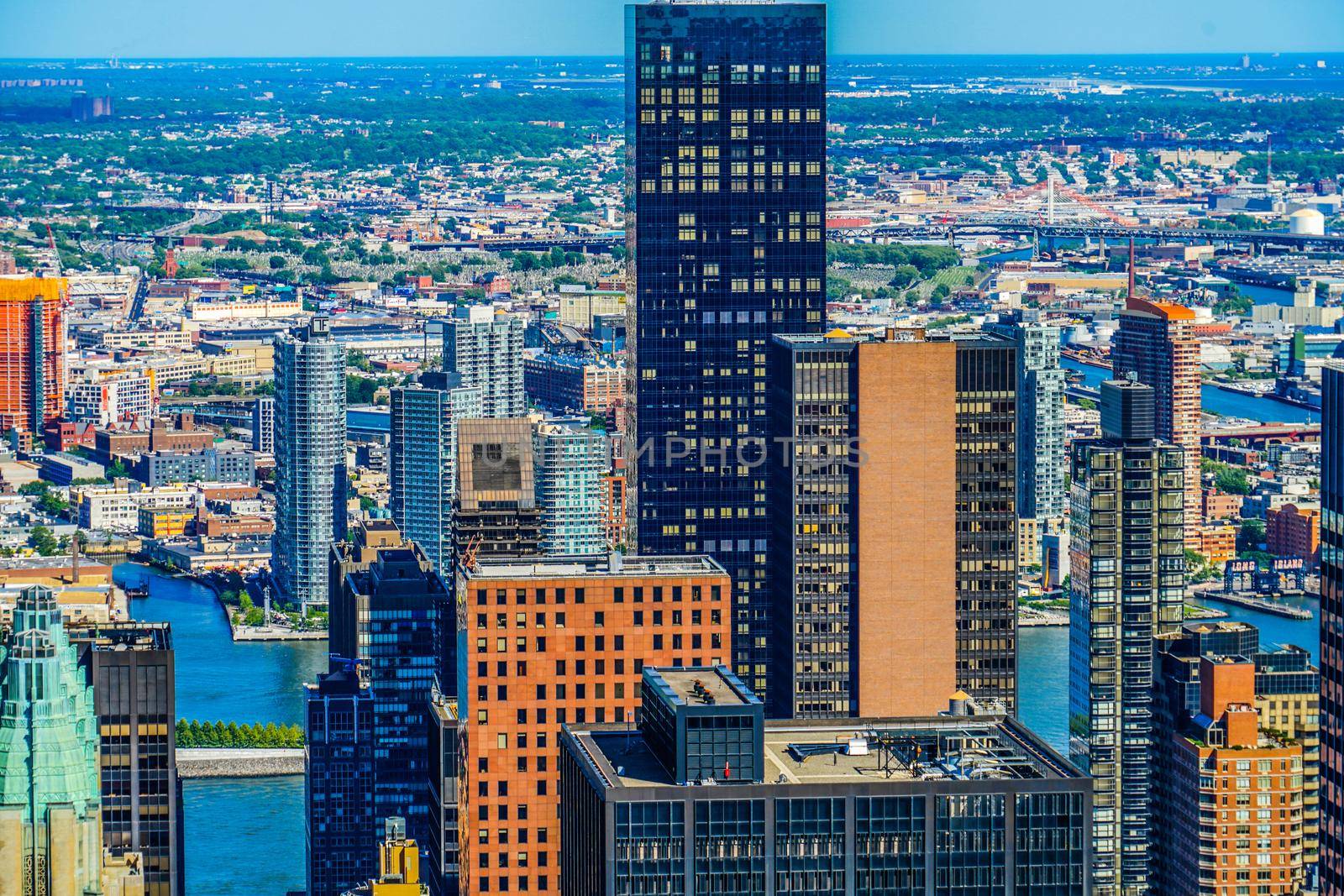 Views from Rockefeller Center (Top of the Rock). Shooting Location: New York, Manhattan