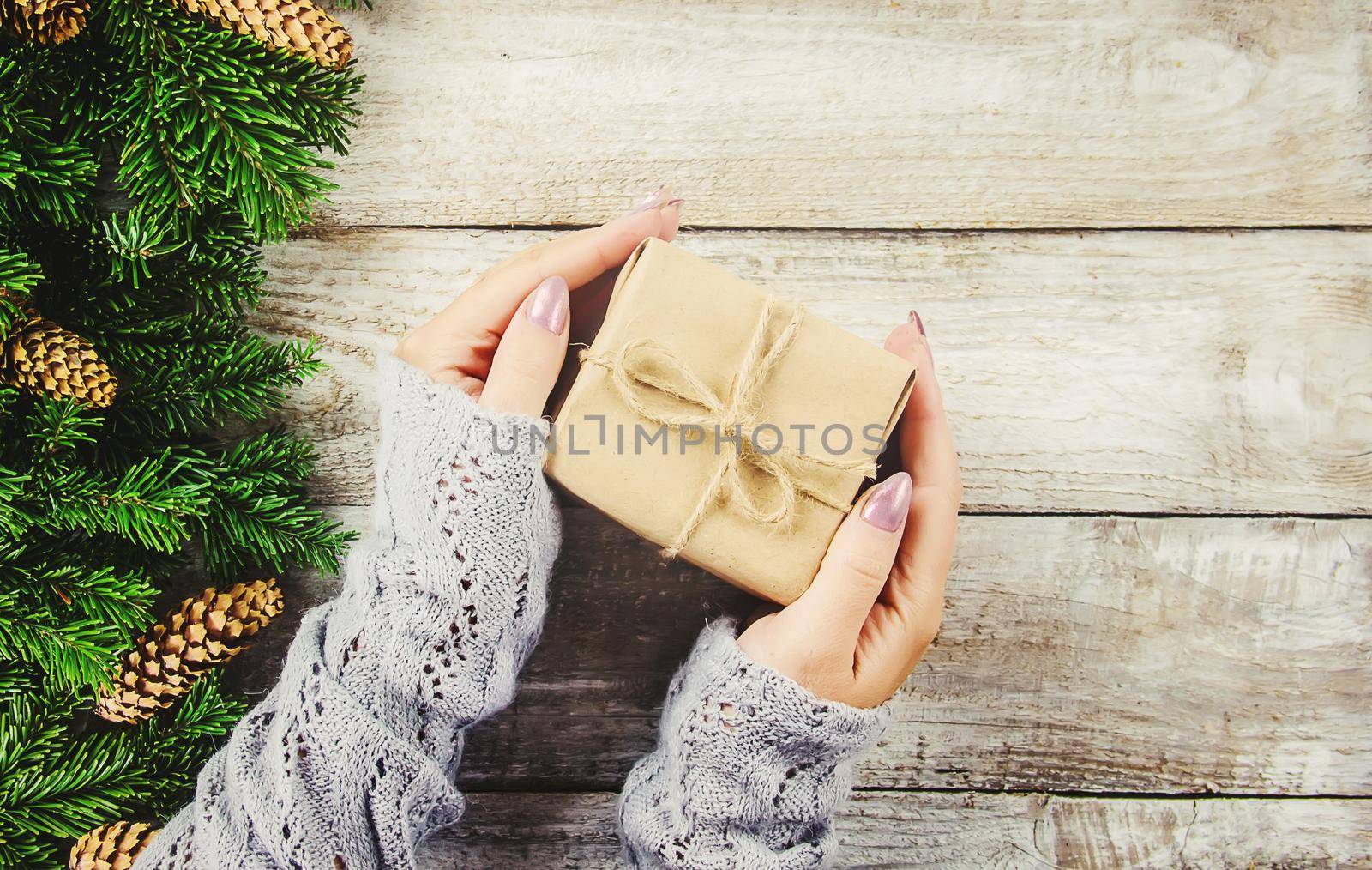 Christmas background. happy New Year. Selective focus Holiday