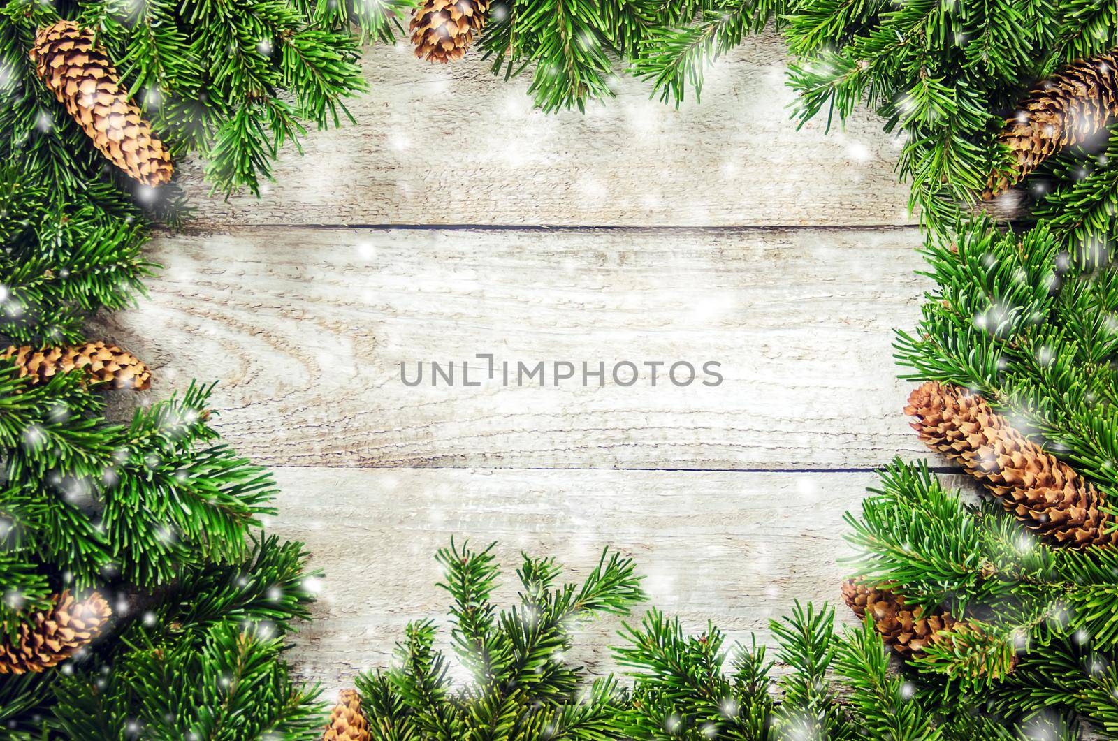 Wooden background with gifts. Selective focus. Decor. by yanadjana