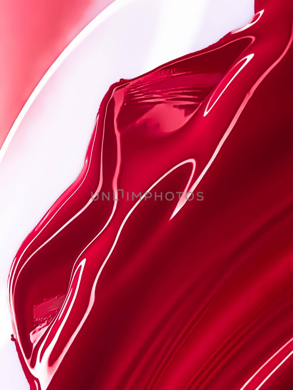 Glossy red cosmetic texture as beauty make-up product background, skincare cosmetics and luxury makeup brand design concept