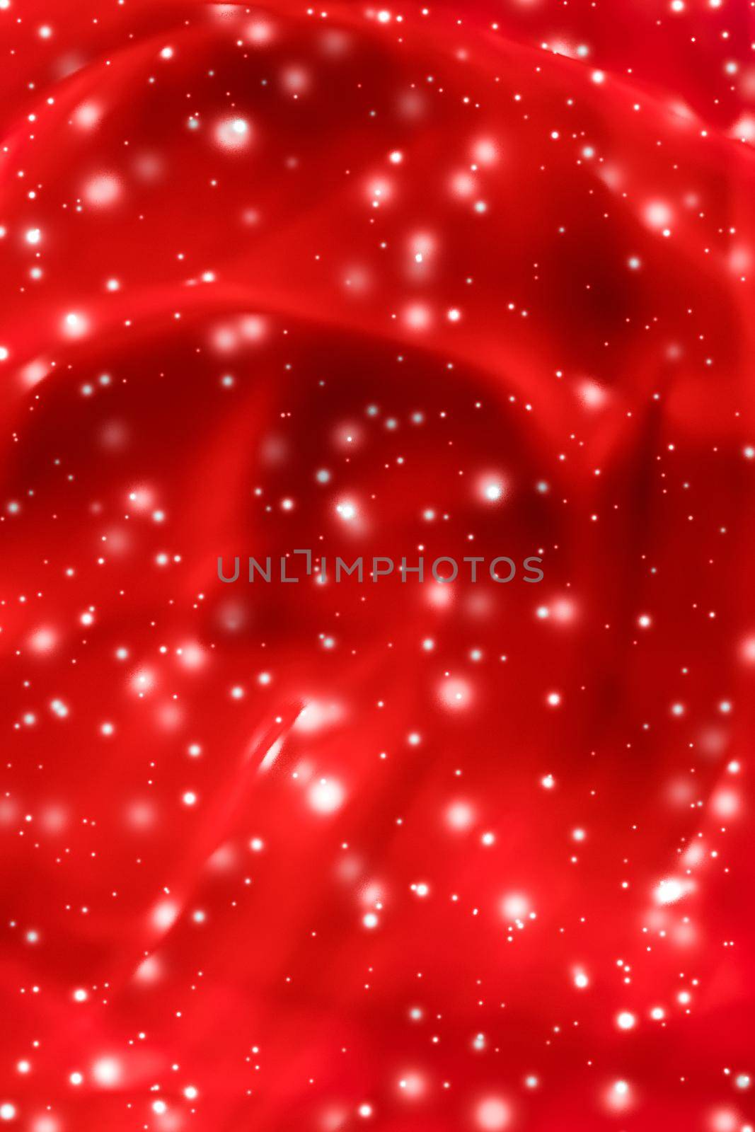 Branding, magic and festive concept - Christmas, New Years and Valentines Day red abstract background, holidays card design, shiny snow glitter as winter season sale backdrop for luxury beauty brand