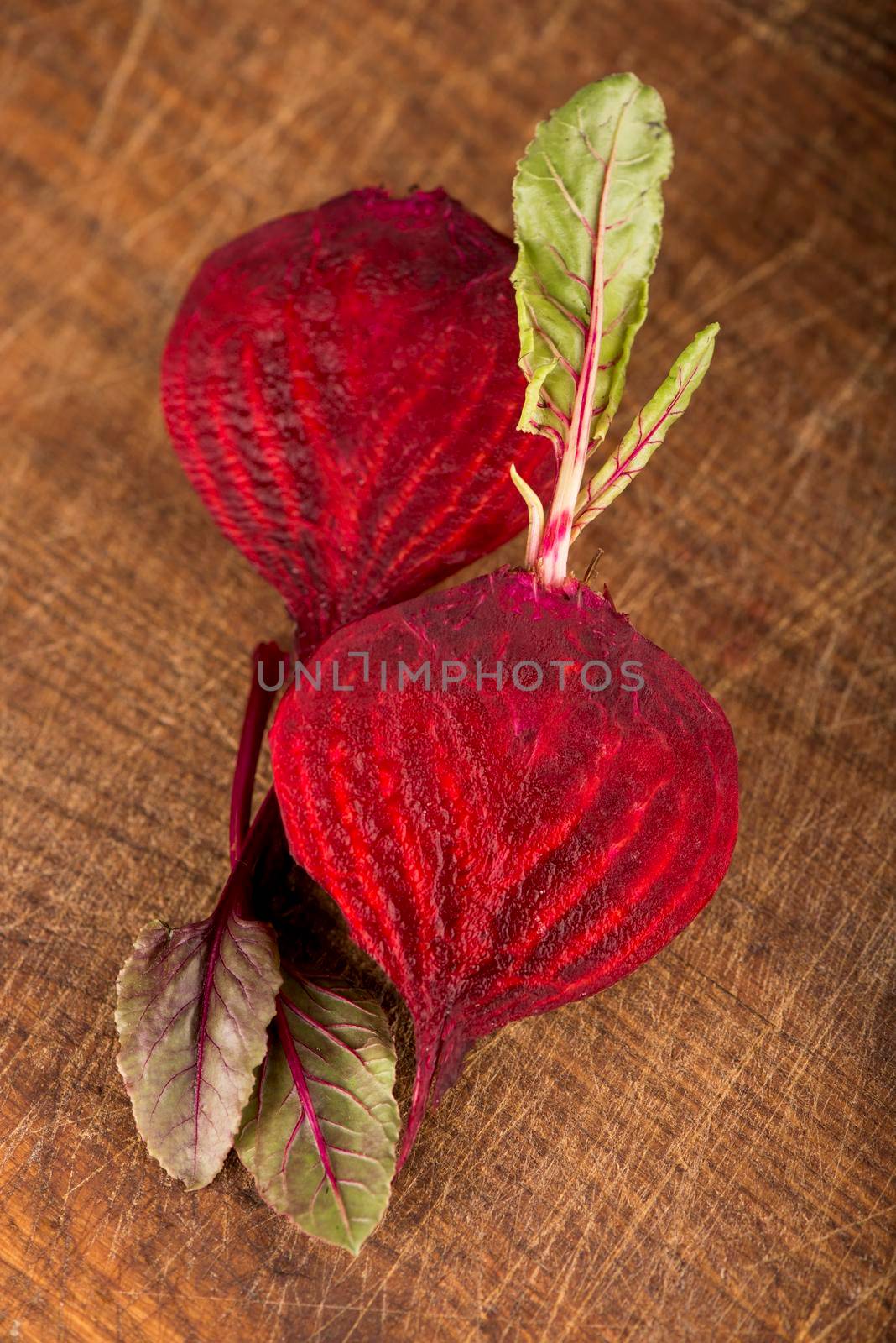 Red beets or beetroot on the wooden by aprilphoto