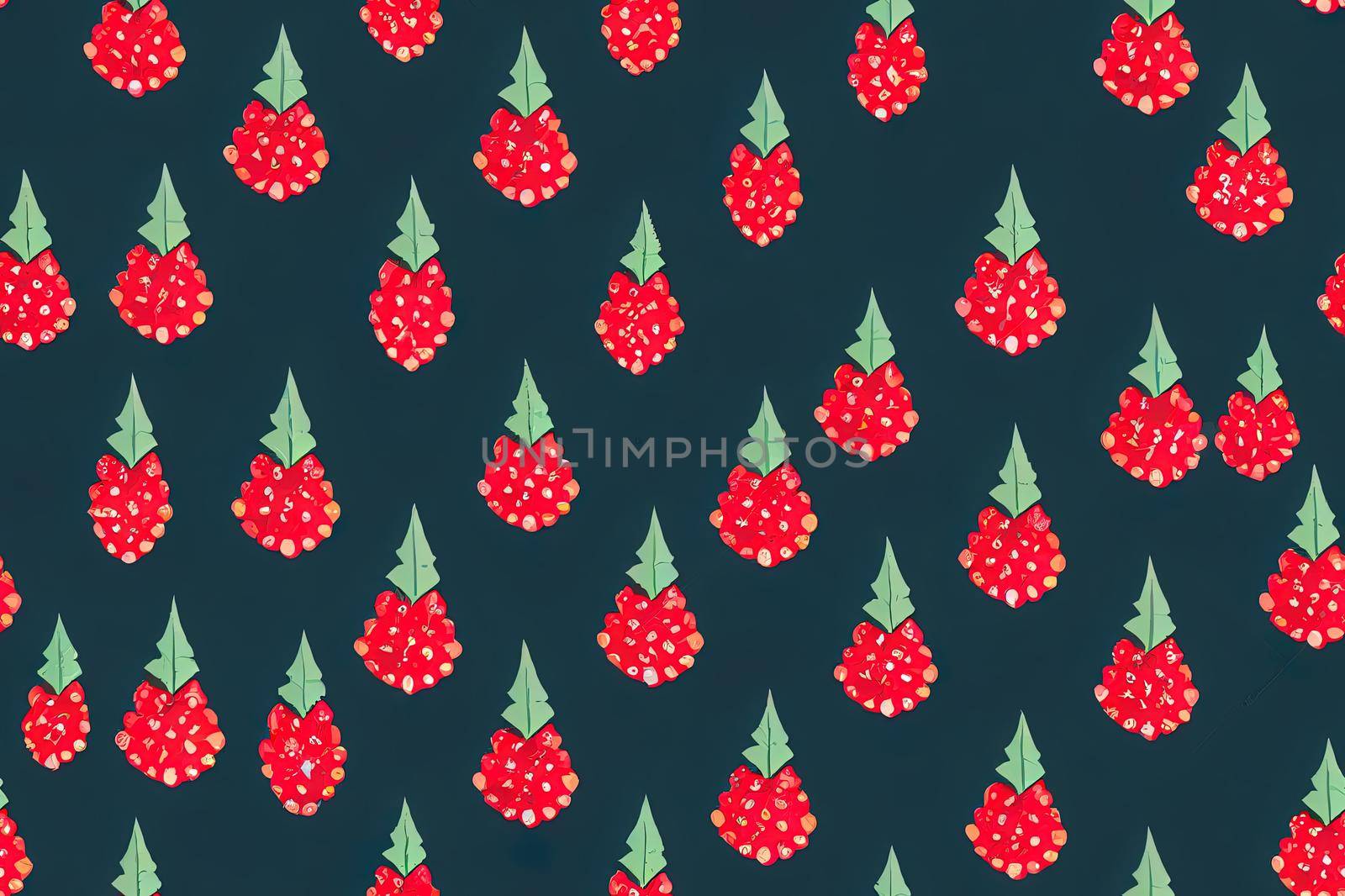 Christmas seamless pattern with holly leaves and berries for by 2ragon