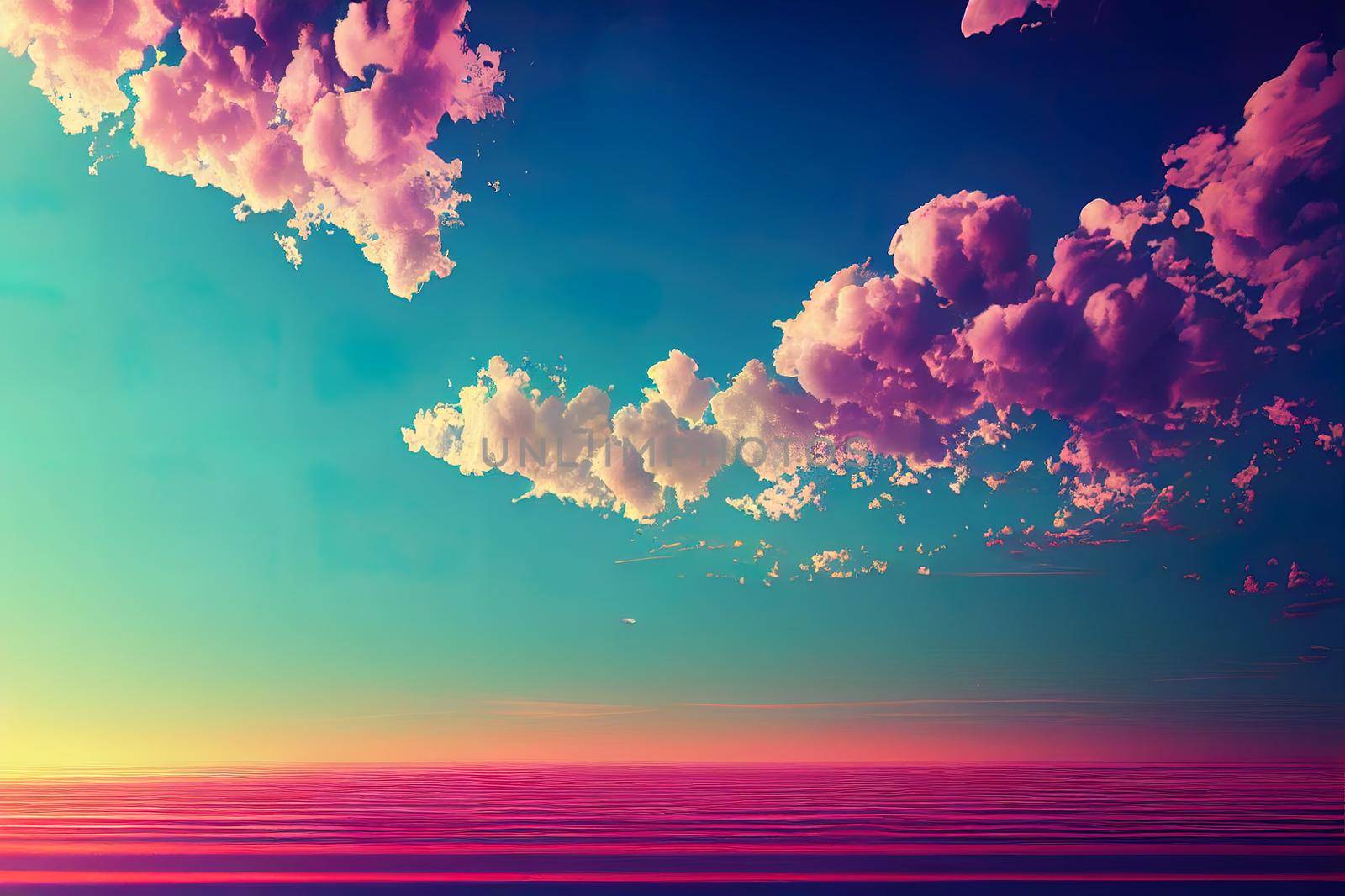 Blue Sky with white cloud and clear abstract. Beautiful air sunlight with clound scape colorful. Blackdrop for wallpaper backdrop background.. High quality illustration