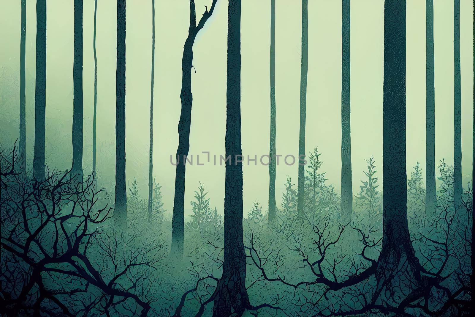 forest background. illustration of woods in forest background.. High quality illustration
