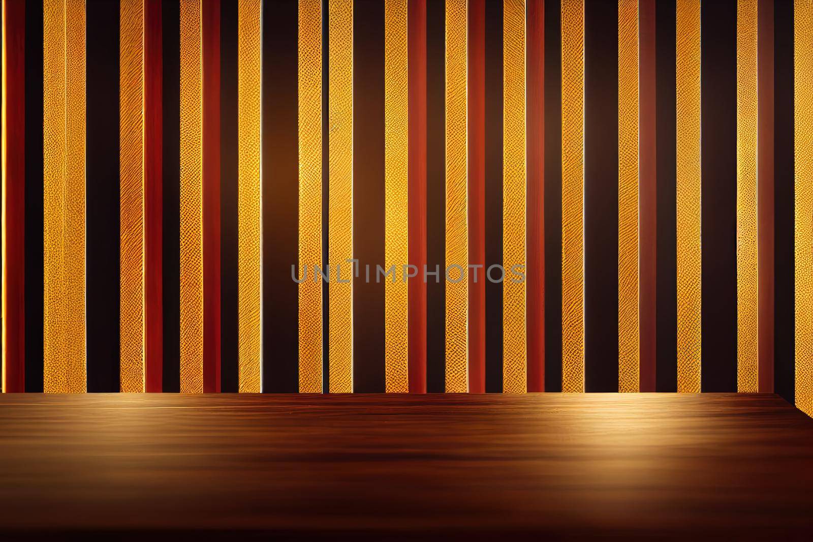 Wooden top table with bokeh light effect and blur restaurant on background, blur background.. High quality illustration