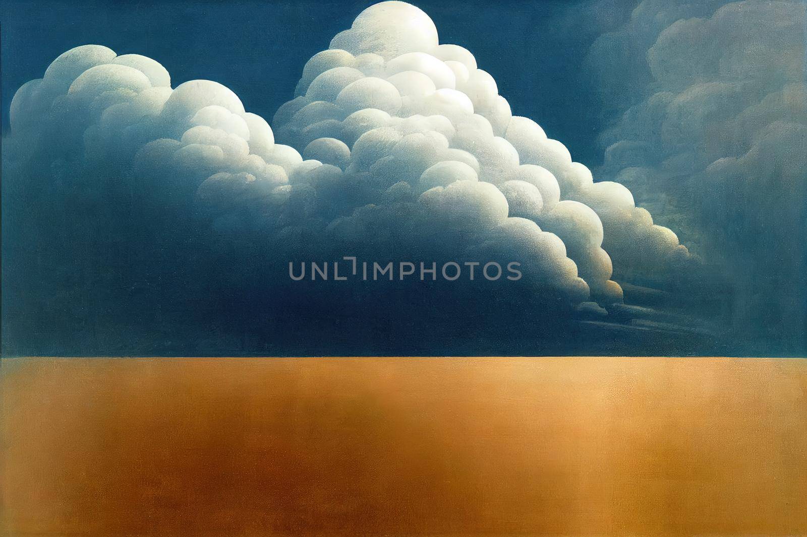 Blue sky background And the clouds spread. High quality illustration