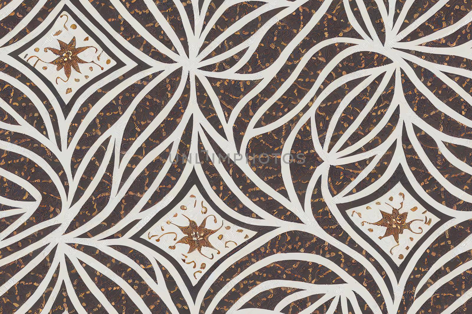 ethnic geometric shapes border baroque and Mughal art Seamless pattern with paisley ornament, repeat floral texture, vintage background hand drawing baroque. fabric printing.. High quality illustration
