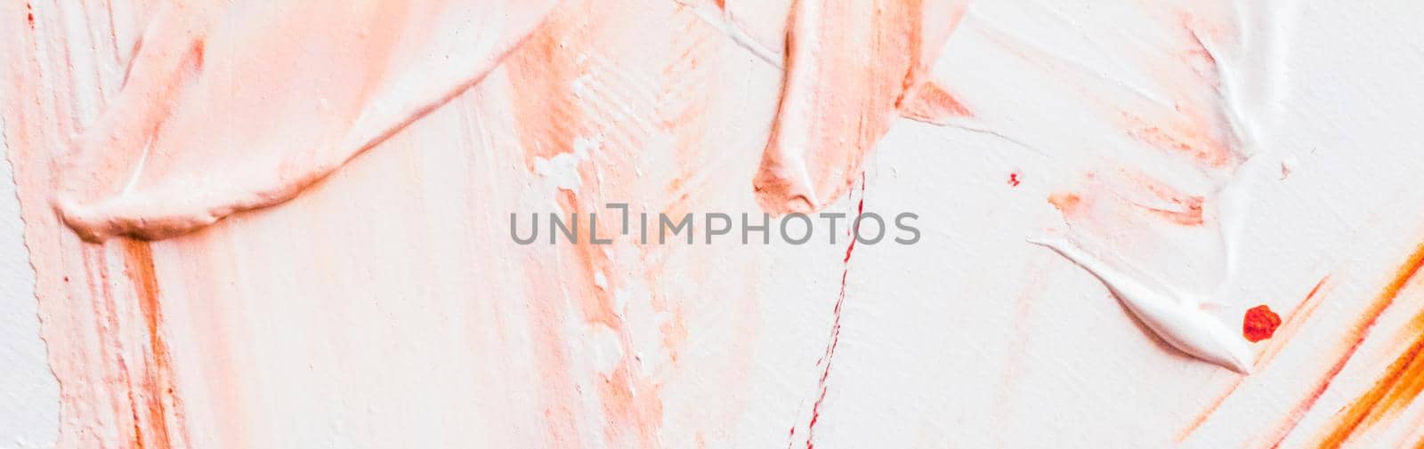 Art, branding and vintage concept - Artistic abstract texture background, orange acrylic paint brush stroke, textured ink oil splash as print backdrop for luxury holiday brand, flatlay banner design