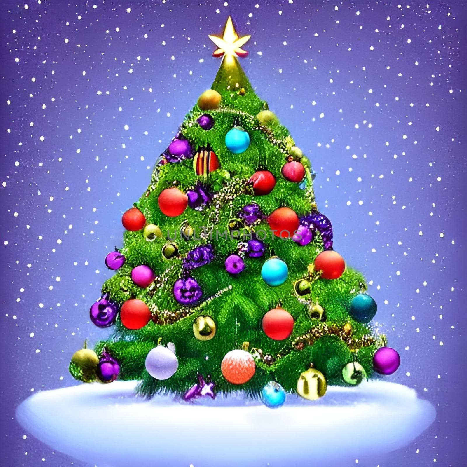 Colorful christmas celebration background with various ornaments fro your christmas greetings card and multimedia content