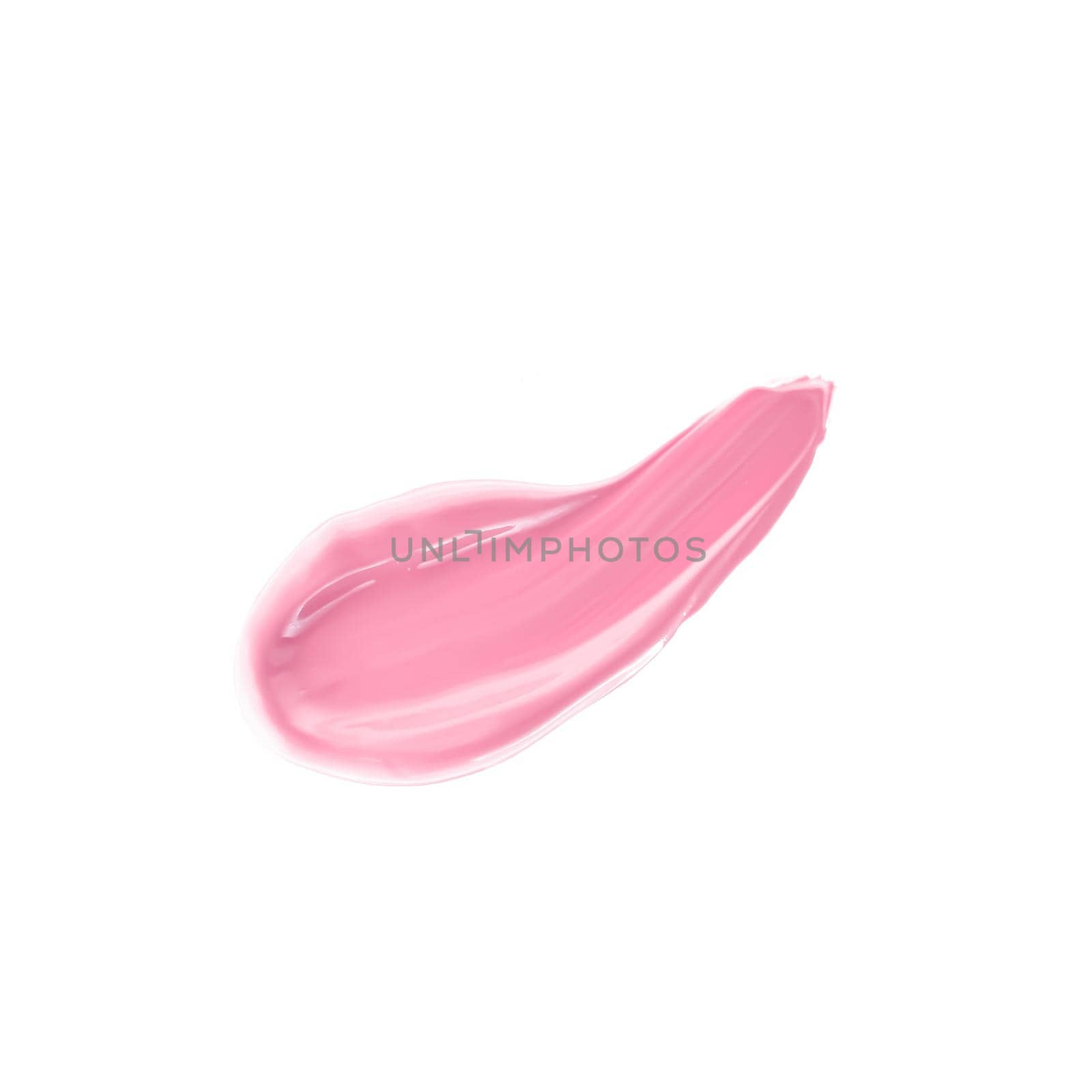 Pastel pink beauty swatch, skincare and makeup cosmetic product sample texture isolated on white background, make-up smudge, cream cosmetics smear or paint brush stroke closeup