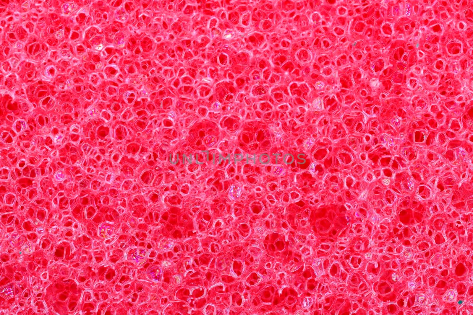 Red sponge detail texture, sponge texture background