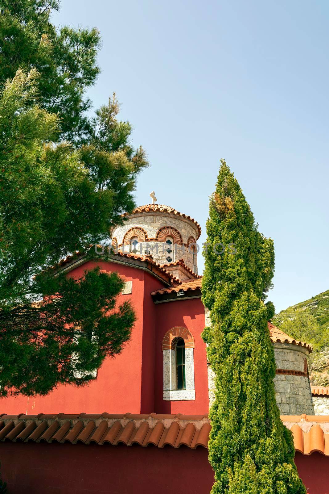 Agiou panteleimonous monastery in Penteli, Greece by ankarb