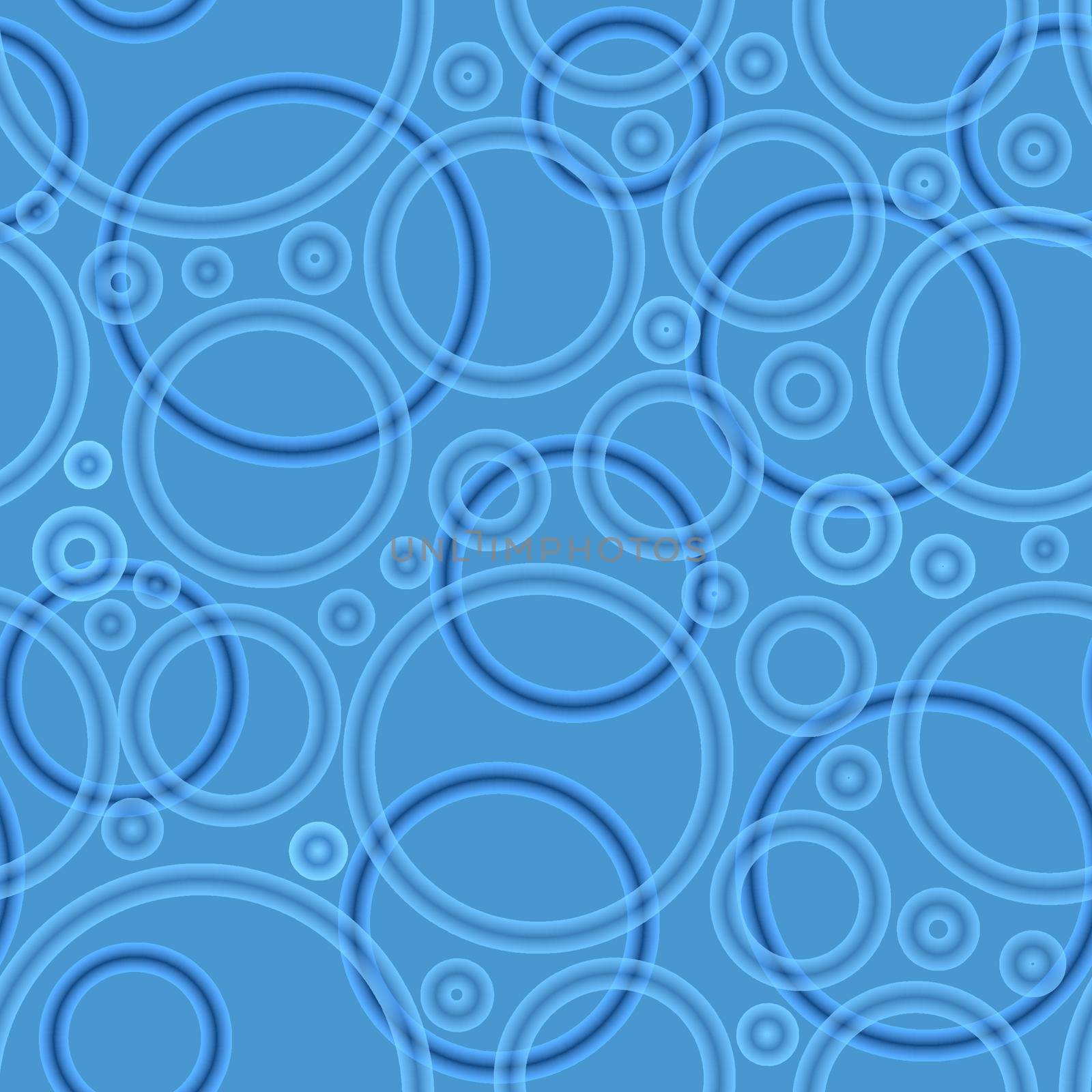 Geometric poa seamless pattern of random arranged azure rings with dots texture on light blue background.Round shapes halftone point wallpaper.For stationery covers,trendy textiles,fashionable fabrics