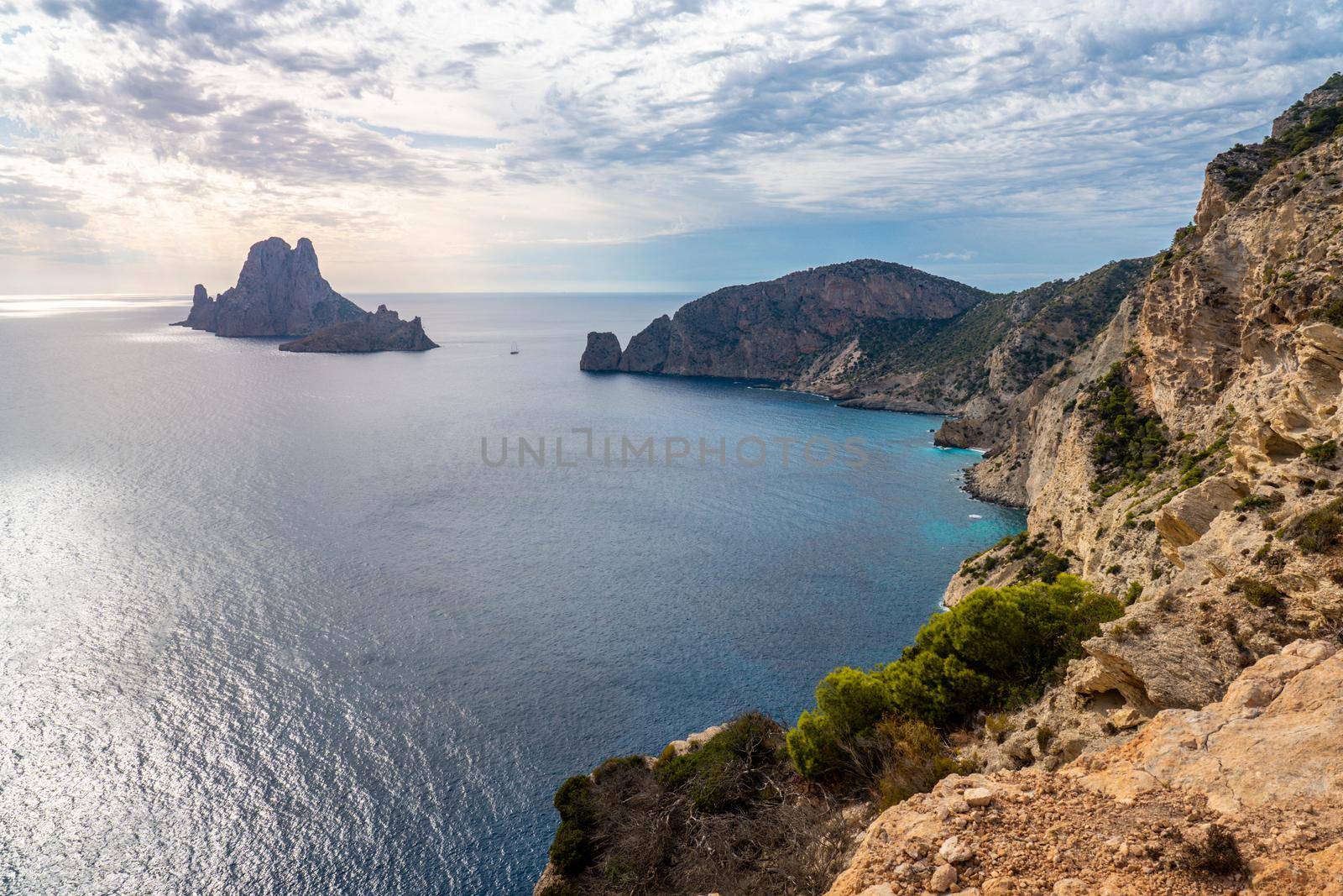 Sunset in Es Vedra from Cap Llentrisca by LopezPastor