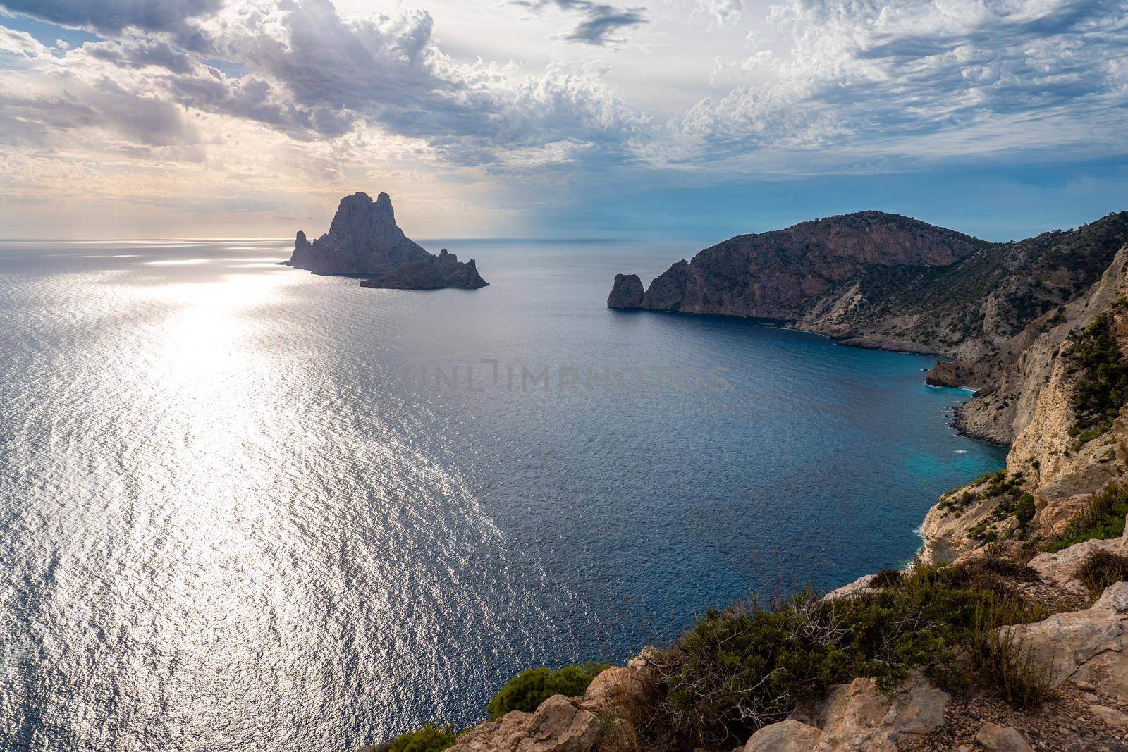 Sunset in Es Vedra from Cap Llentrisca by LopezPastor