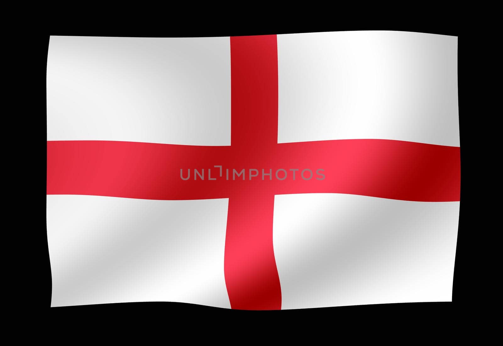 Waving national flag illustration | England by barks