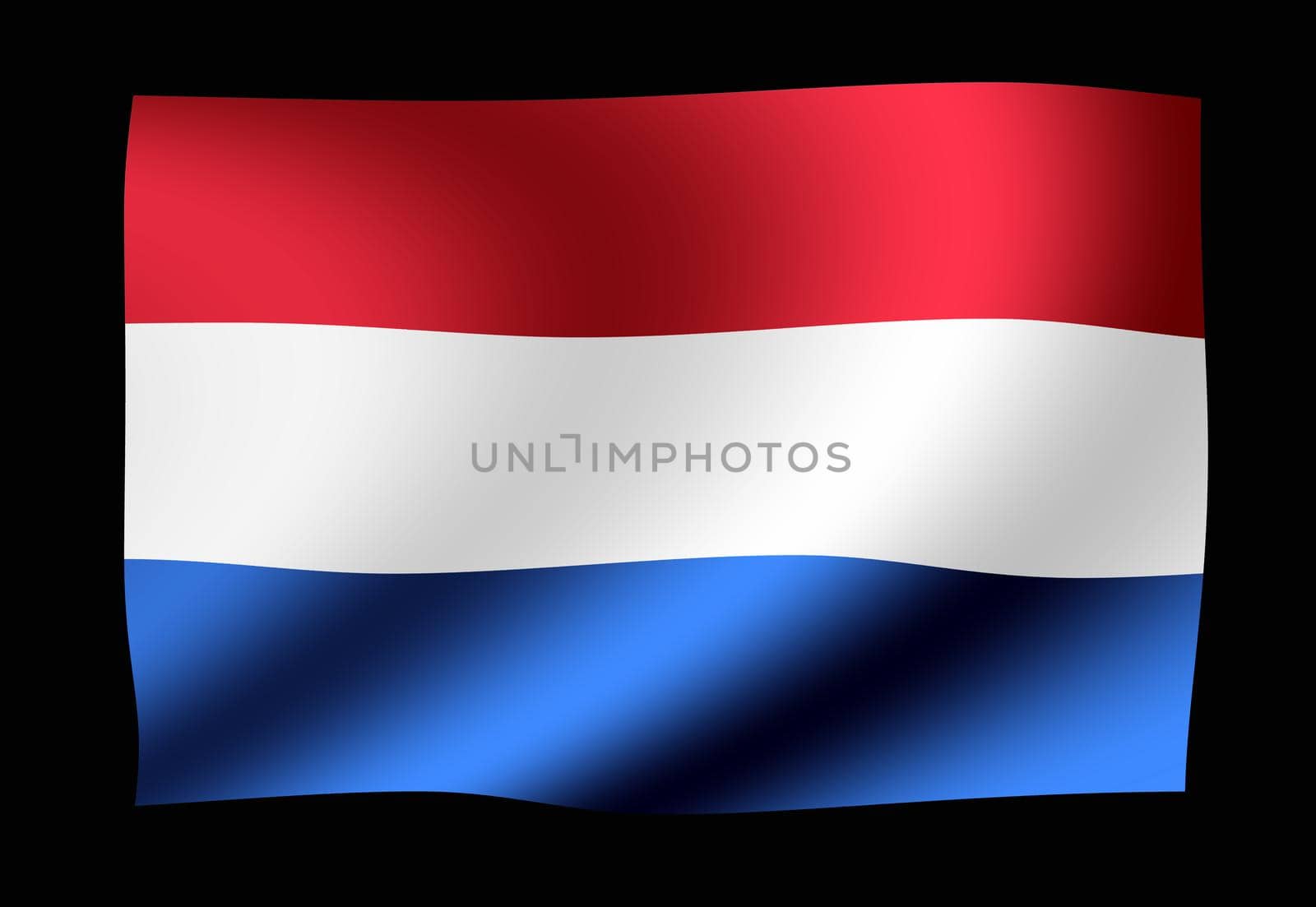 Waving national flag illustration | Netherlands