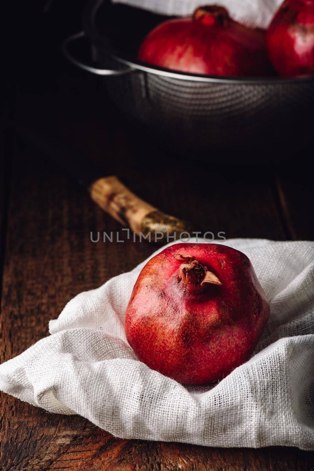 Red pomegranate fruits by Seva_blsv