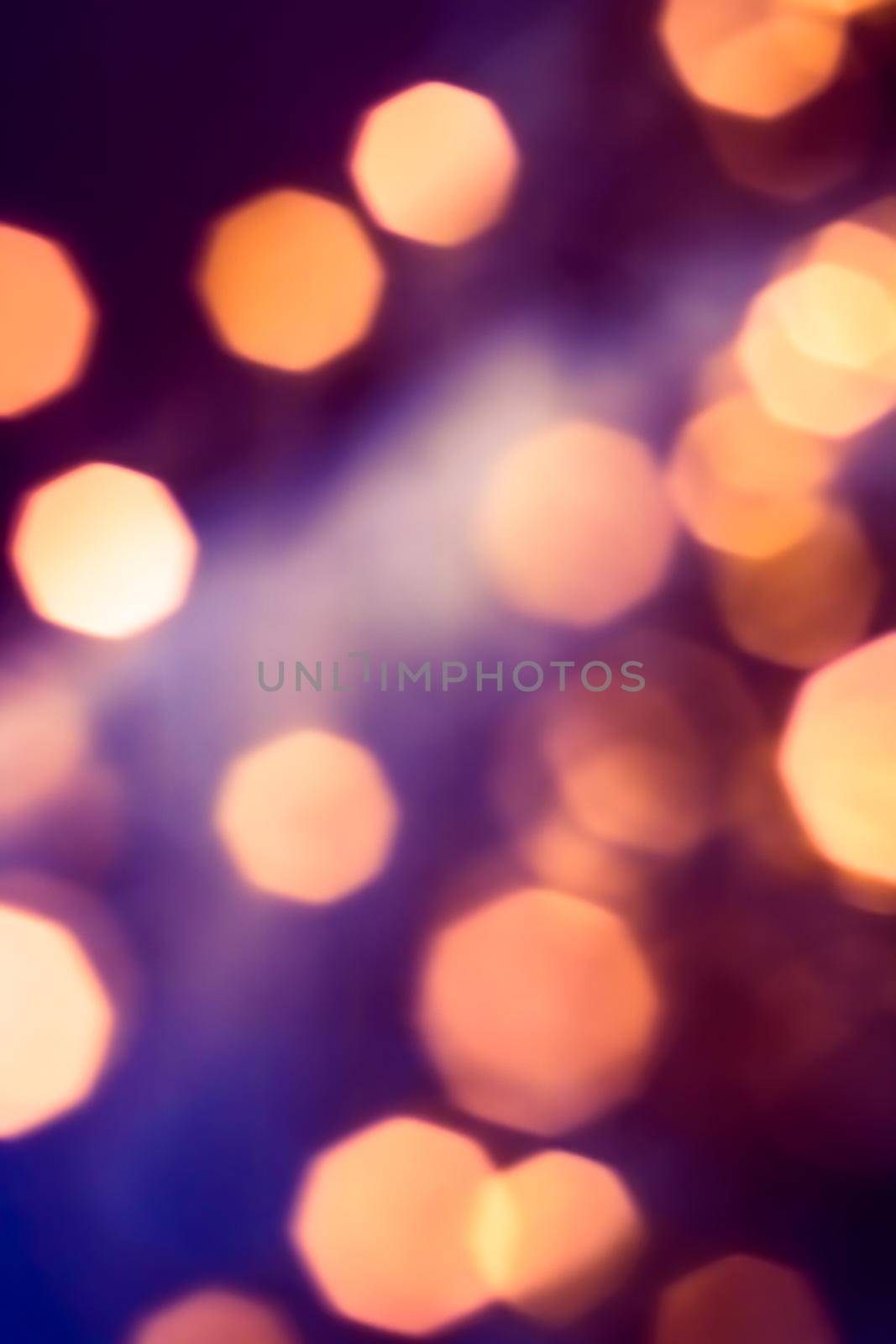 Vintage Christmas lights, New Years Eve fireworks and abstract texture concept - Glamorous golden shiny glow and glitter, luxury holiday background