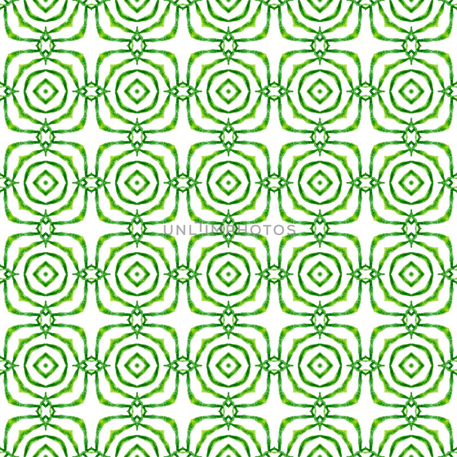 Textile ready fine print, swimwear fabric, wallpaper, wrapping. Green flawless boho chic summer design. Tropical seamless pattern. Hand drawn tropical seamless border.