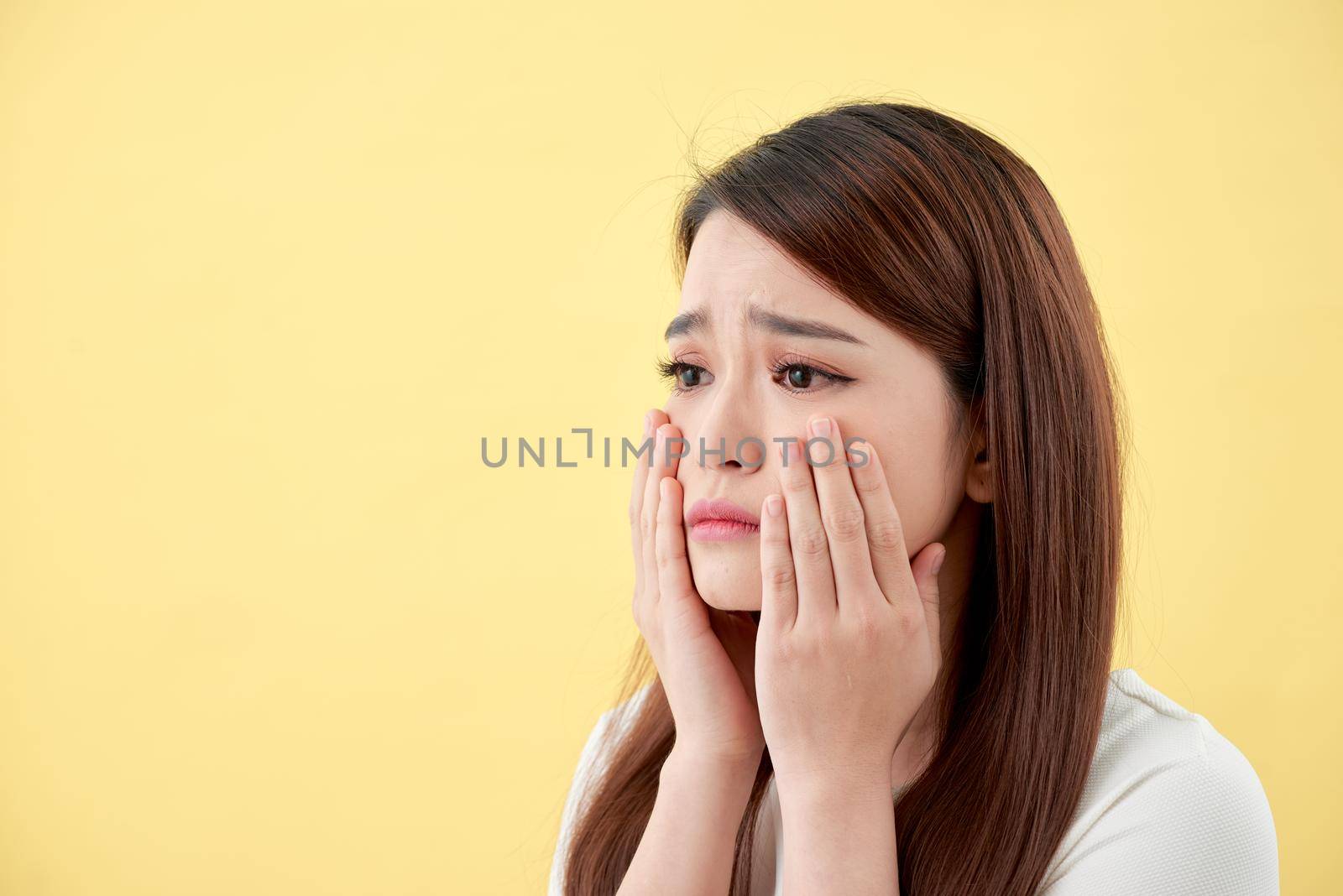 Beauty concept of asian girl. Skin care.