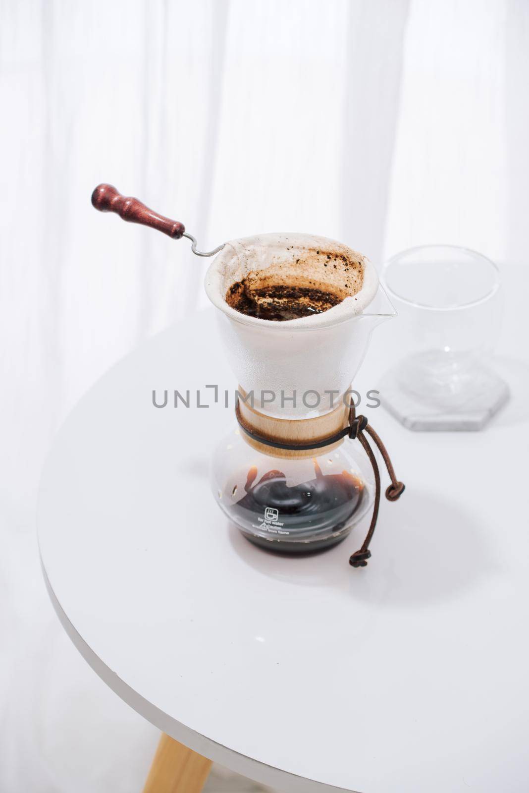 Coffee drip set, Making coffee dripping in coffee shop by makidotvn