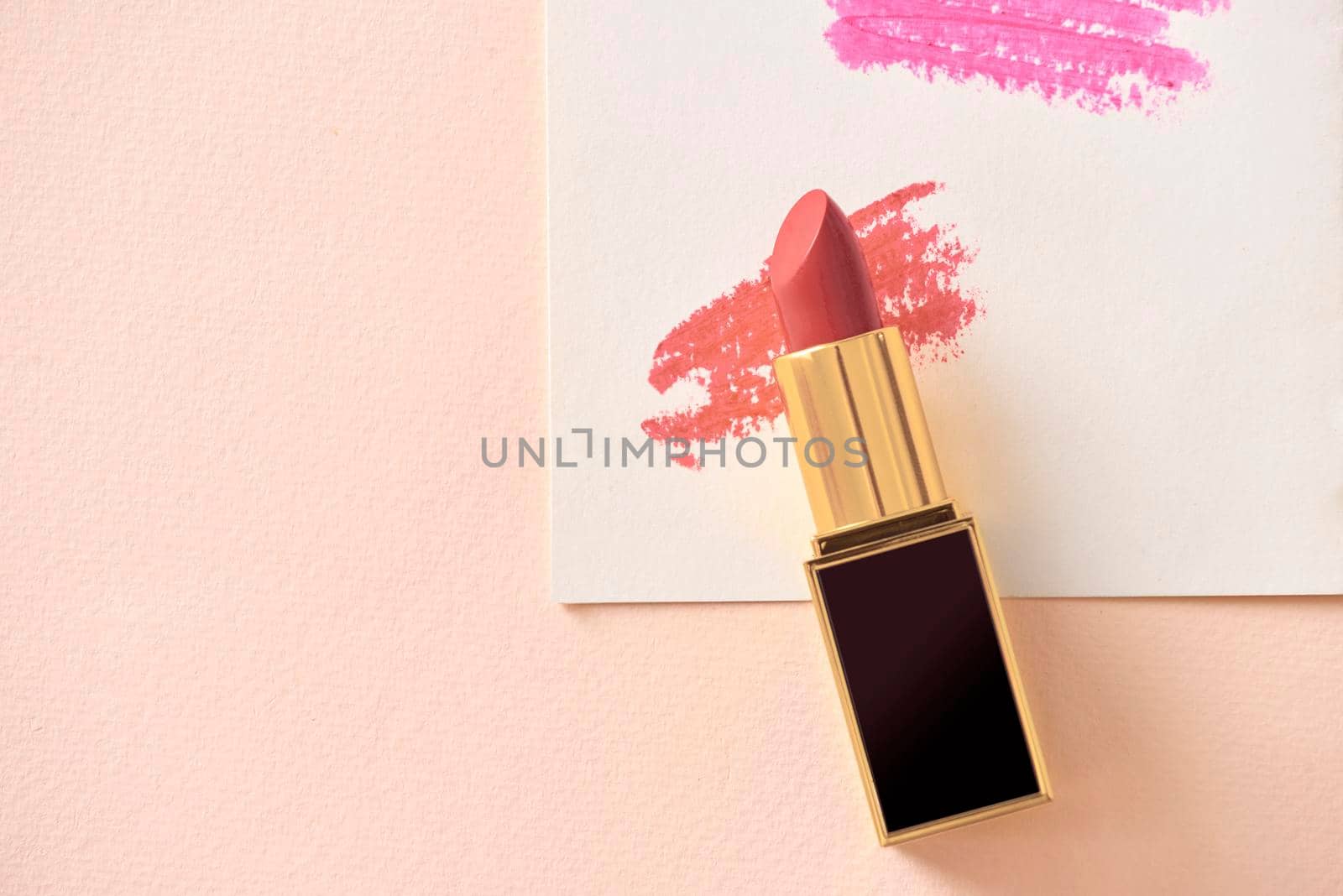 Set of color lipsticks. Lipstick colors. Beauty and cosmetics background.Fashion lipstick. by makidotvn