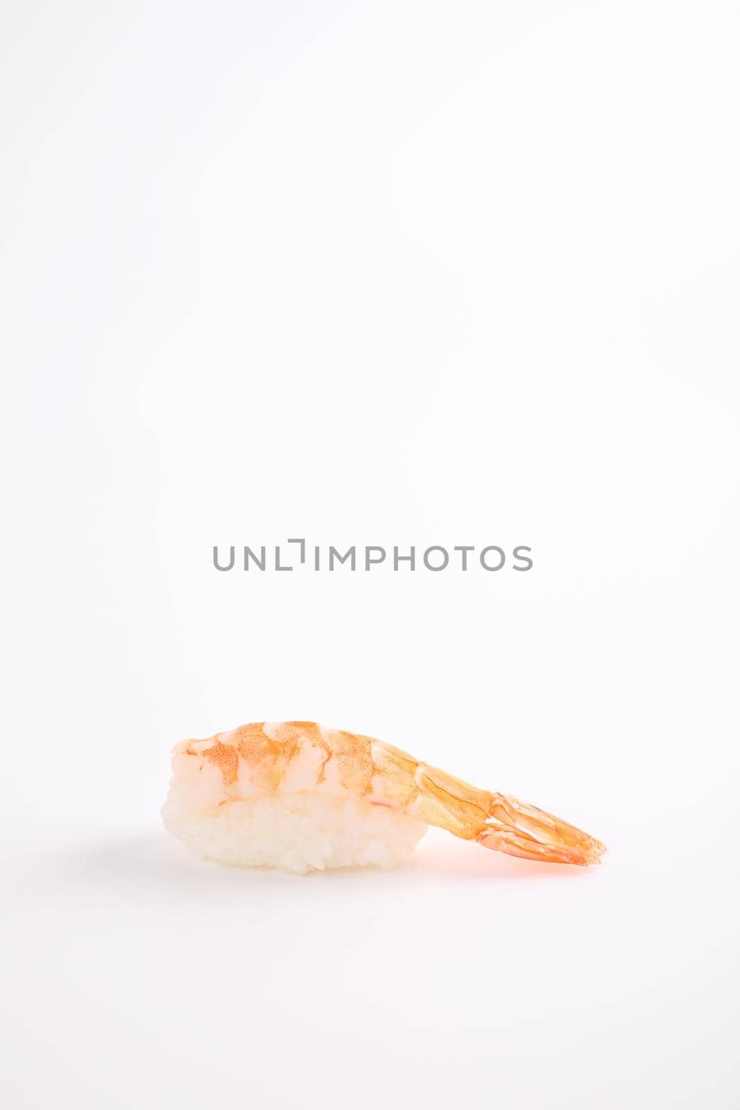 Shrimp sushi Japanese food isolated in white background