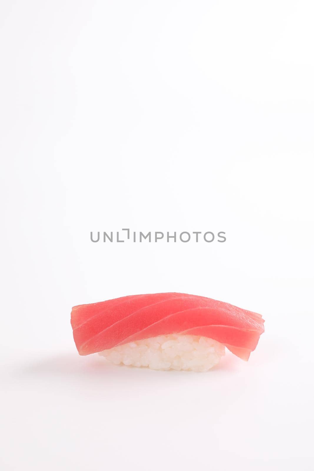 Tuna sushi , Japanese food isolated in white background