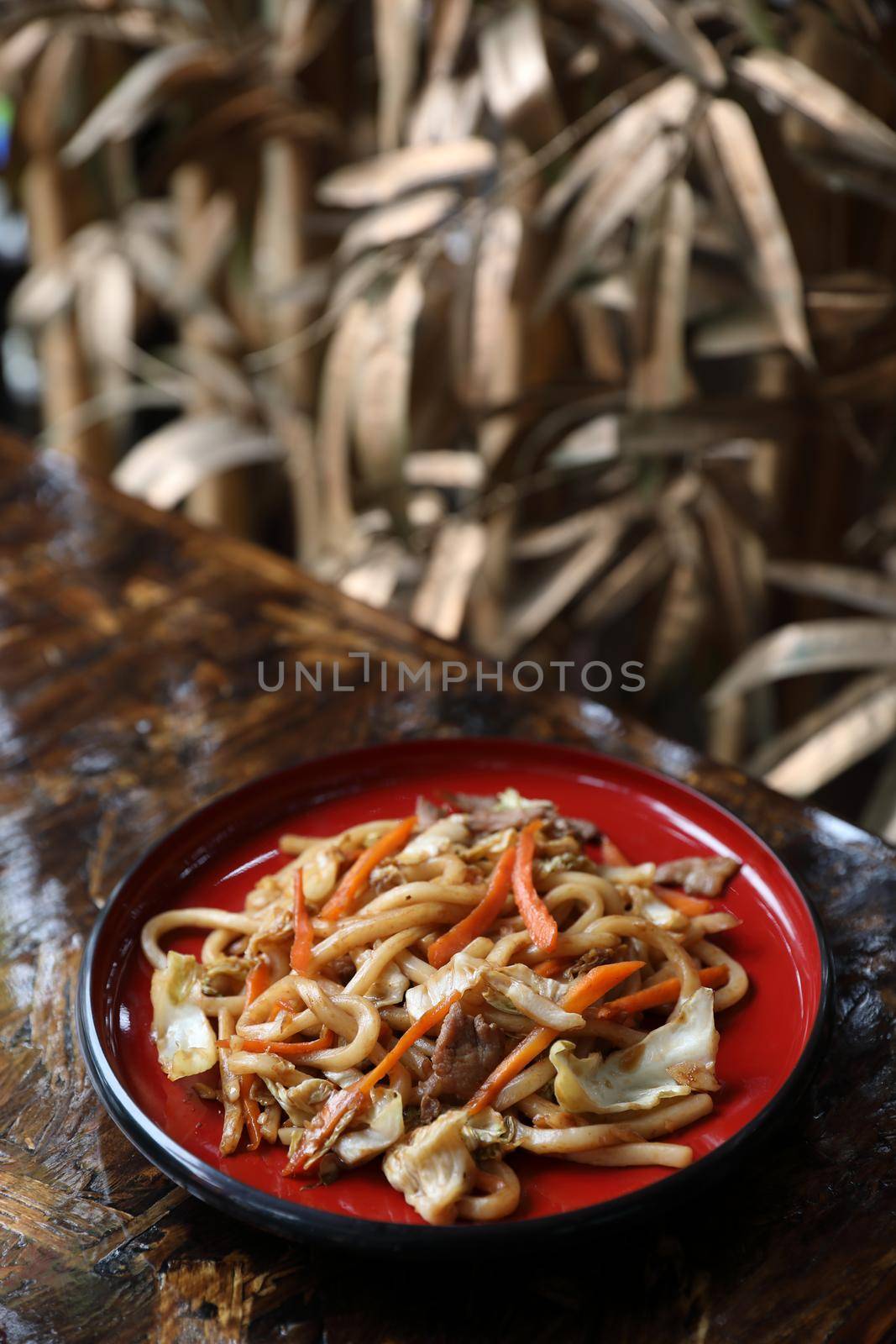 Japanese food fried noodles Yakisoba 