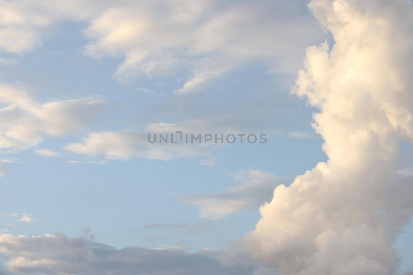 Blue sky and white clouds by piyato