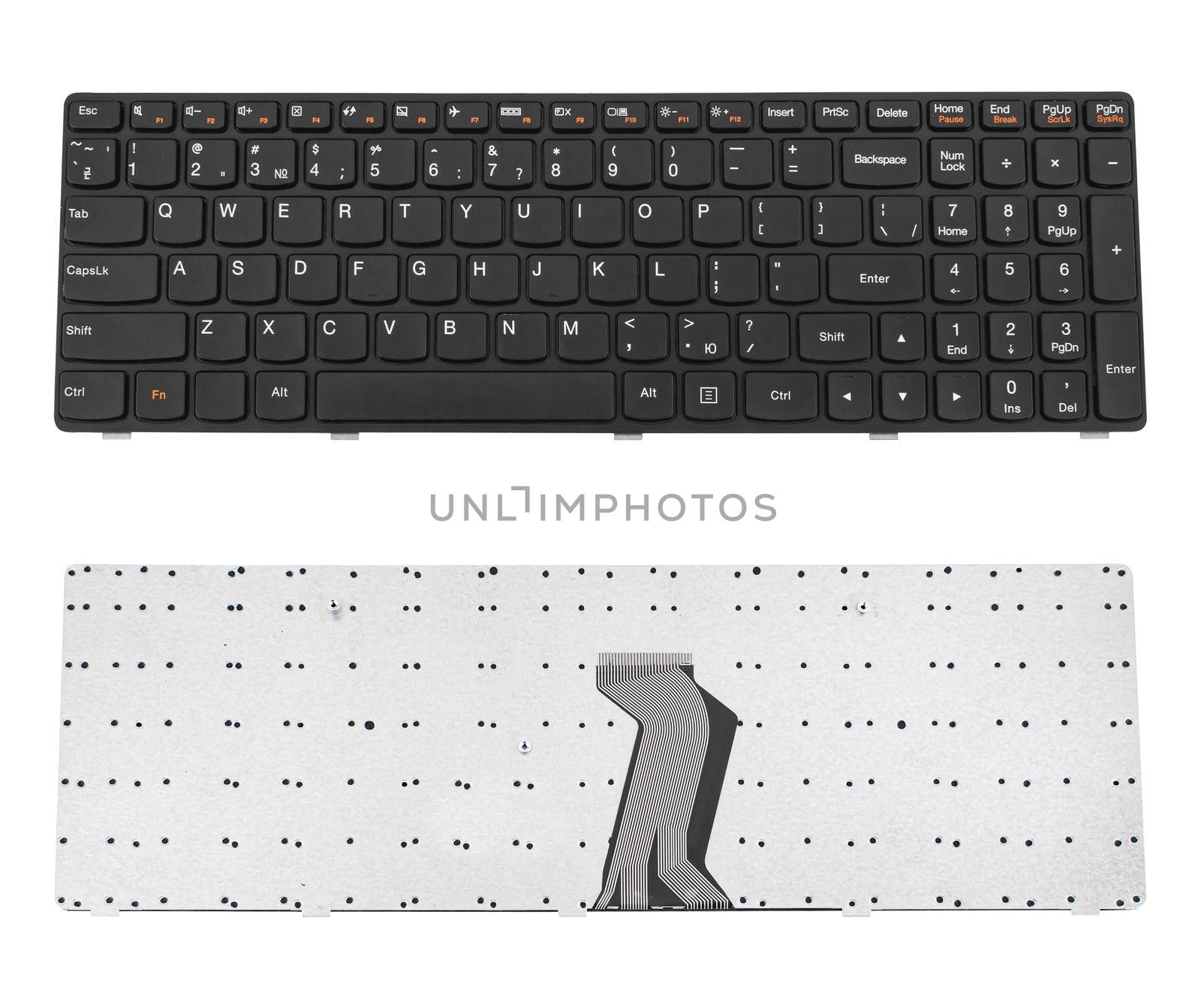 laptop keyboard, spare part for laptop, on white background by A_A