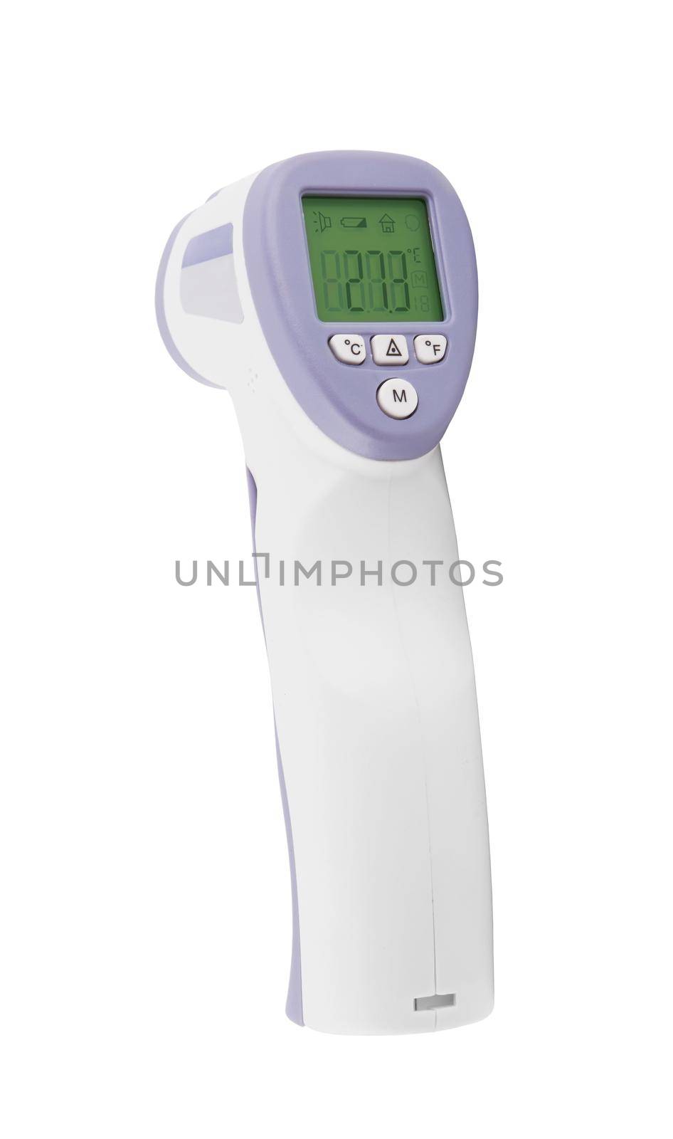 Electronic thermometer isolated on white background