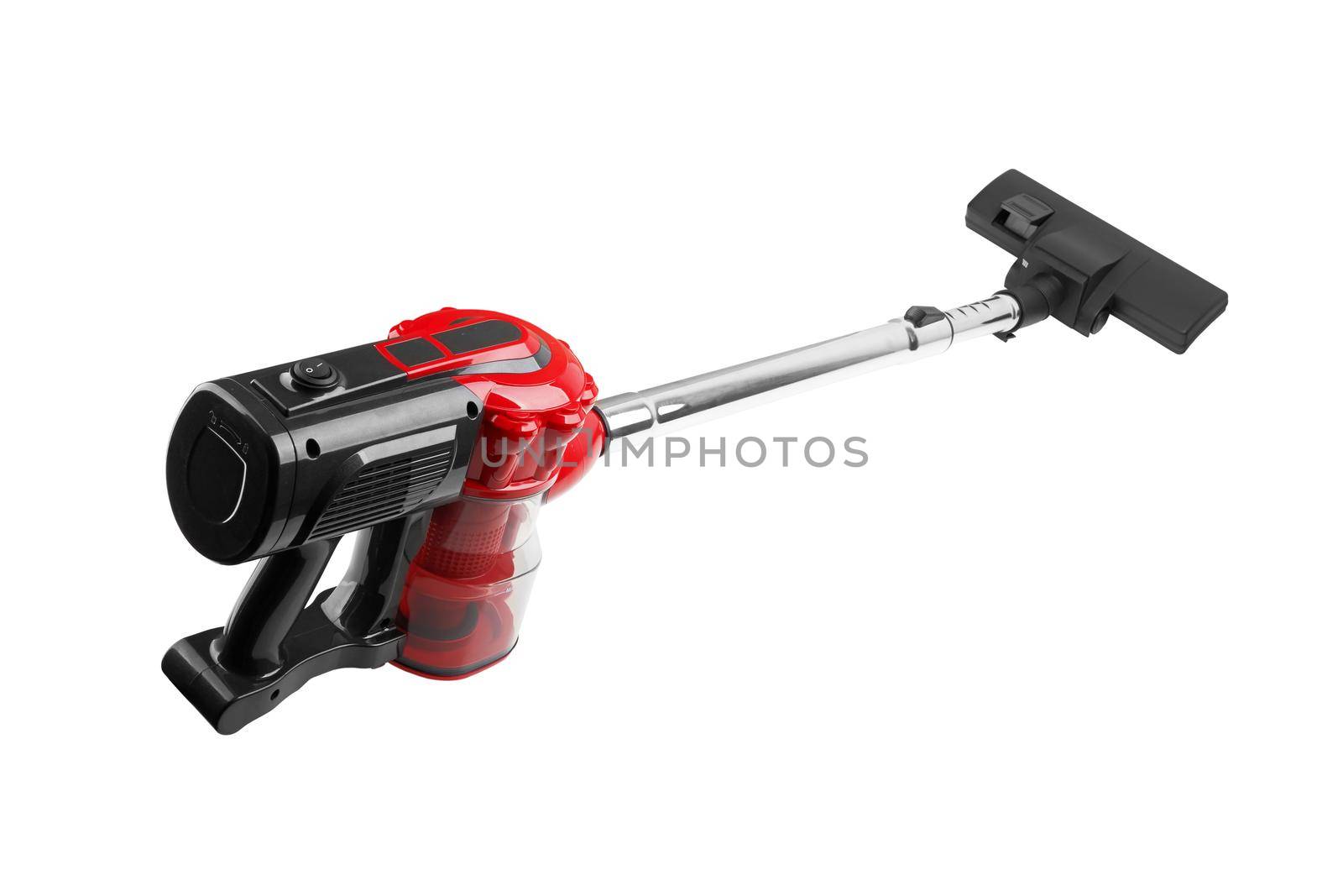 Handheld vacuum cleaner isolated on white background