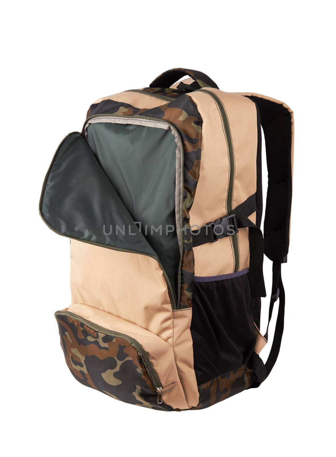 Backpack on white by pioneer111