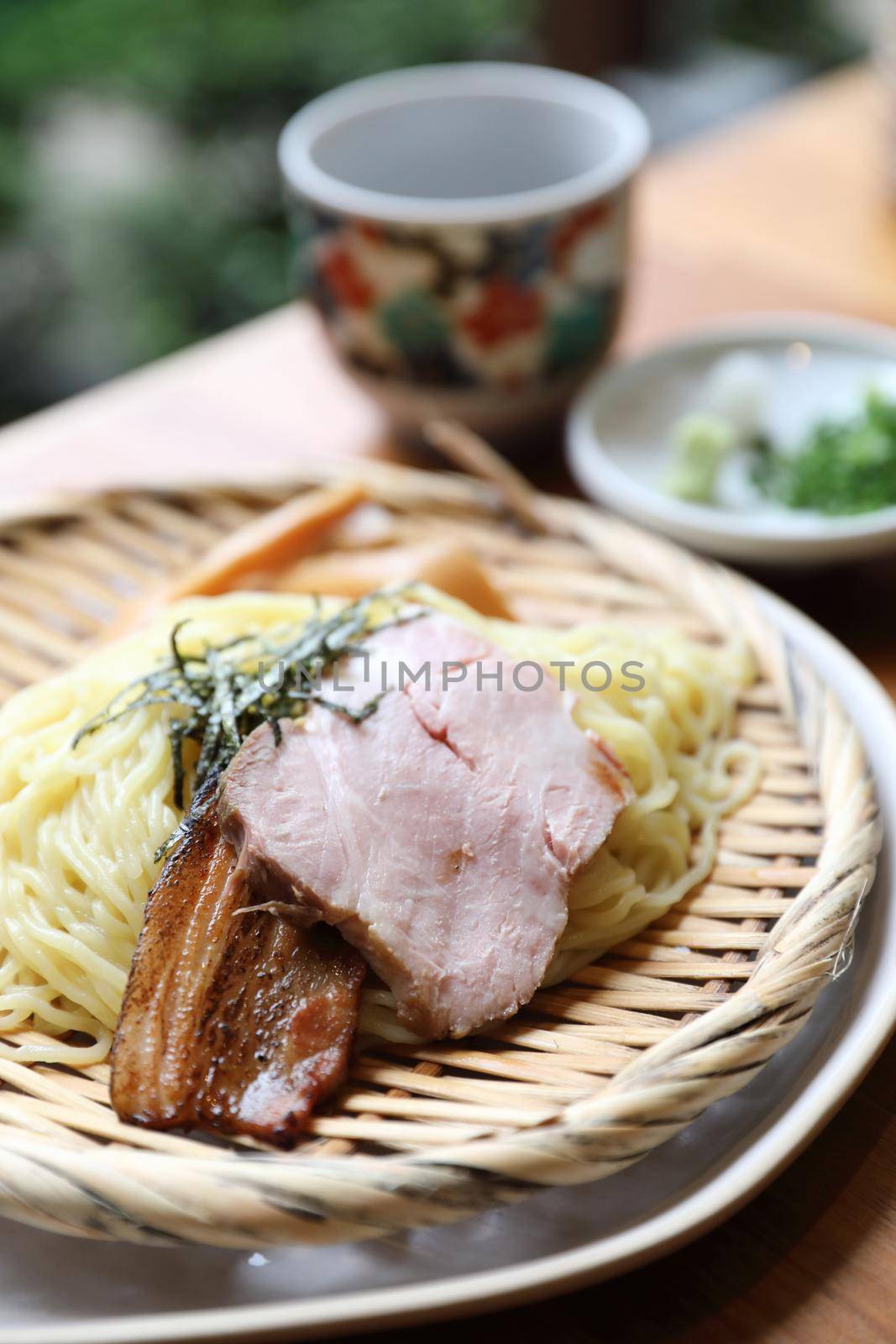 Ramen Japanese noodle with cold soup japanese food by piyato