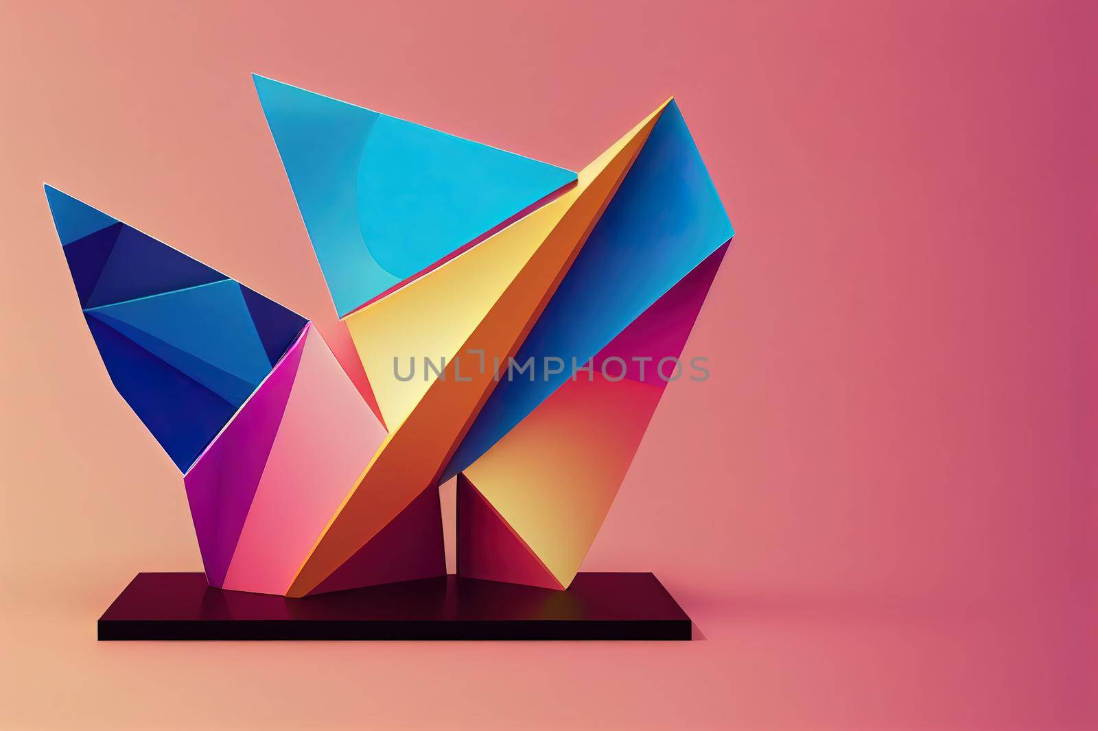 3D Abstract Minimal Scene with Geometric Forms Promotion Sale High quality 2d illustration. by 2ragon
