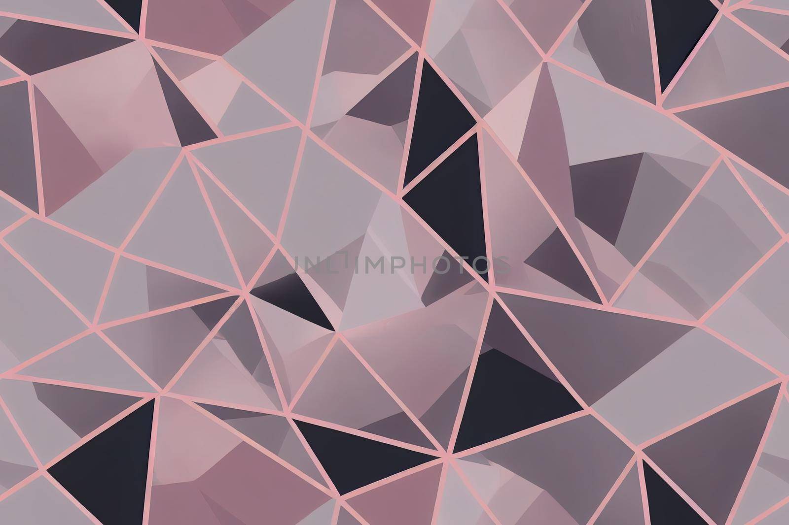 2d seamless geometric pattern with rose gold pink and High quality 2d illustration. by 2ragon