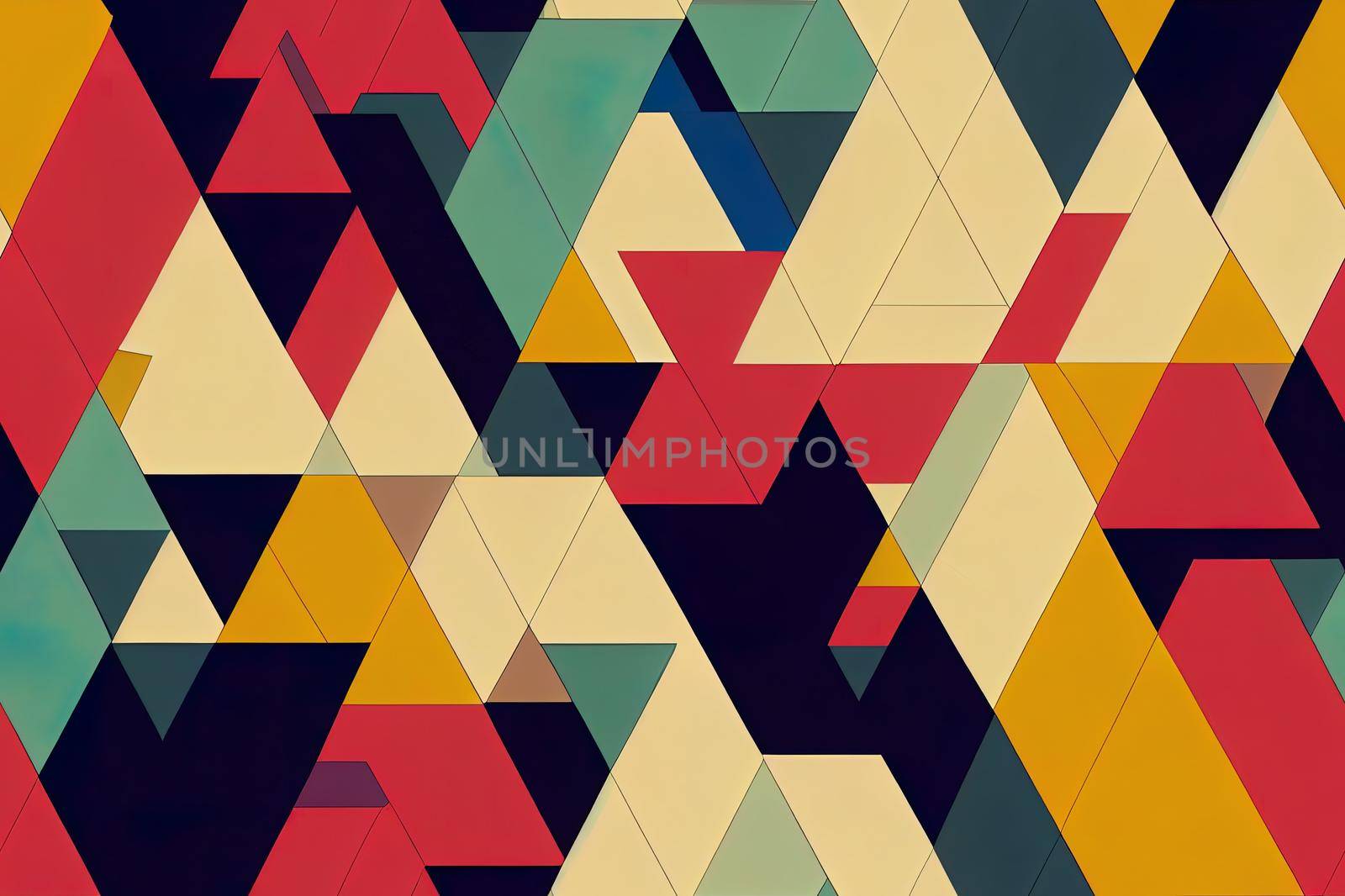 Seamless abstract 2d pattern repeat geometric triangle mosaic background