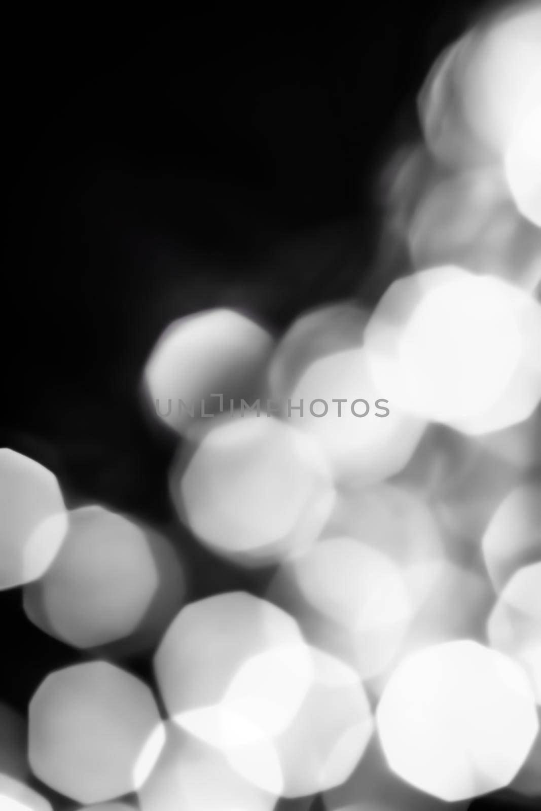 Glamorous white shiny glitter on black abstract background, Christmas, New Years and Valentines Day backdrop, bokeh overlay for luxury holidays brand design by Anneleven