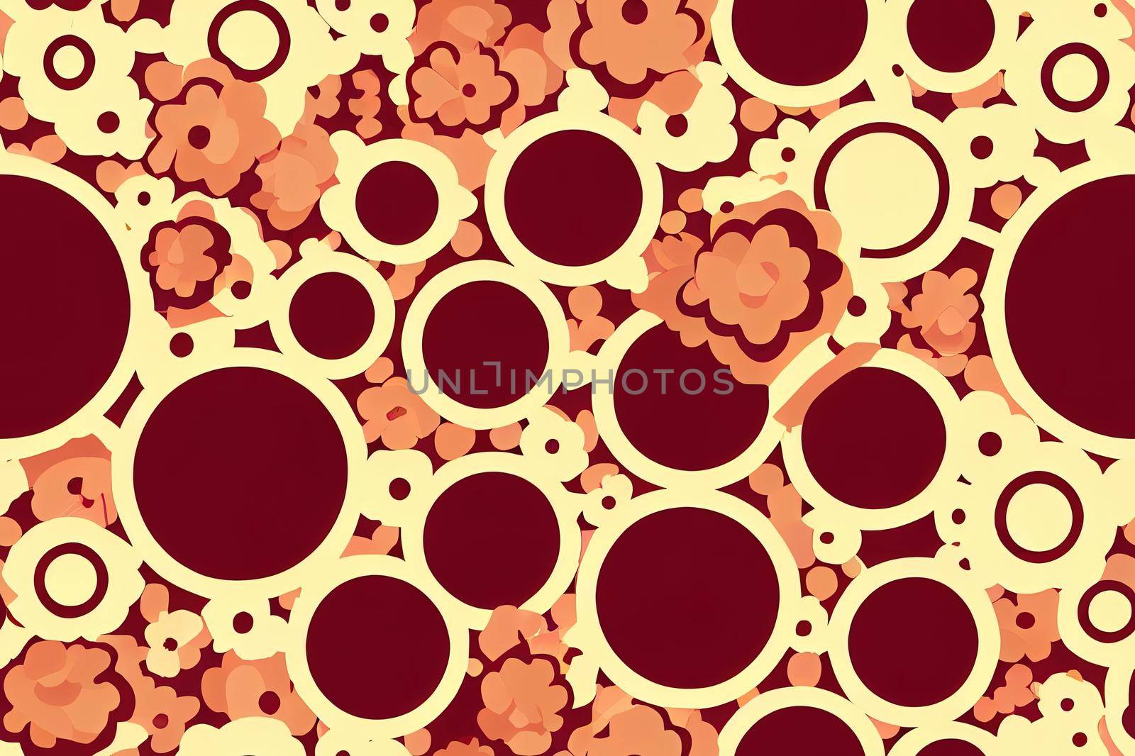 Seamless Ceramic tiles Flower texture Art Wallpaper Pattern Graphics High quality 2d illustration. by 2ragon