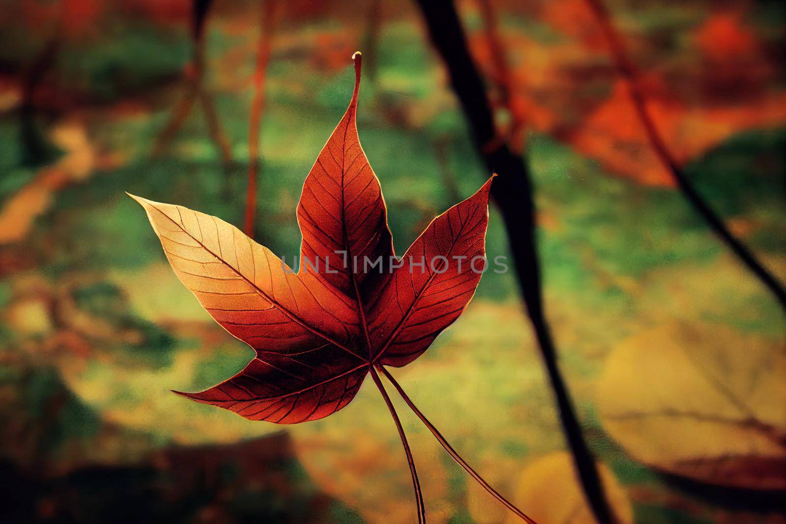 defocused abstract background of leaf at Bojongbenteng