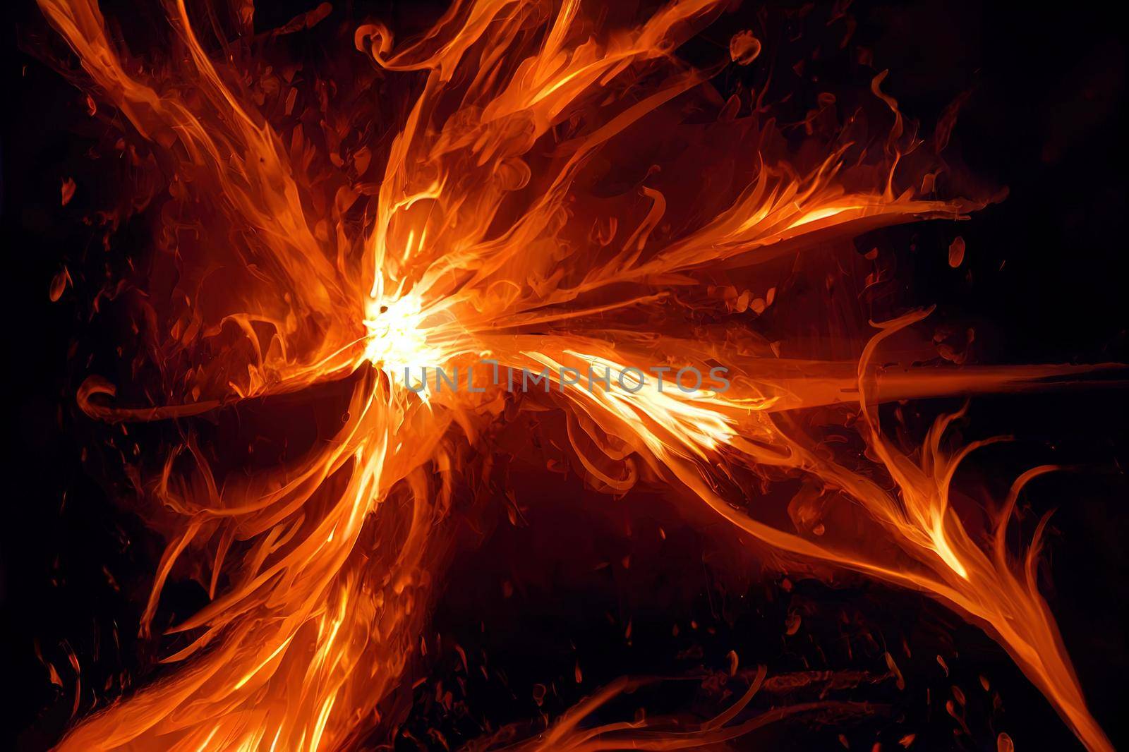 Fire sparks rising up with transparent alpha channel can by 2ragon