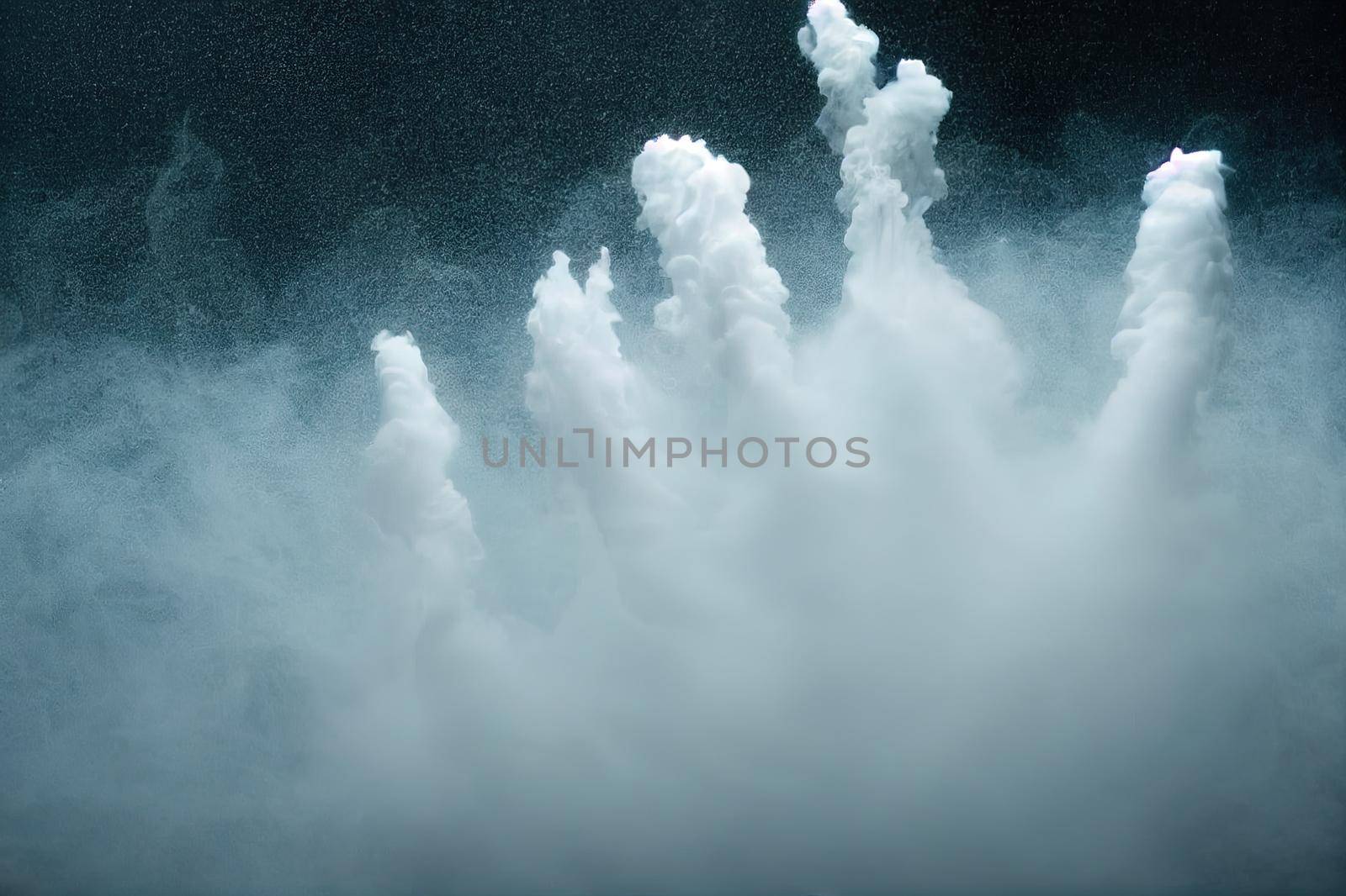 Abstract white smoke in slow motion. Smoke, Cloud of cold fog in light spot background. Light, white, fog, cloud, black background, 4k, ice smoke cloud. Floating fog.