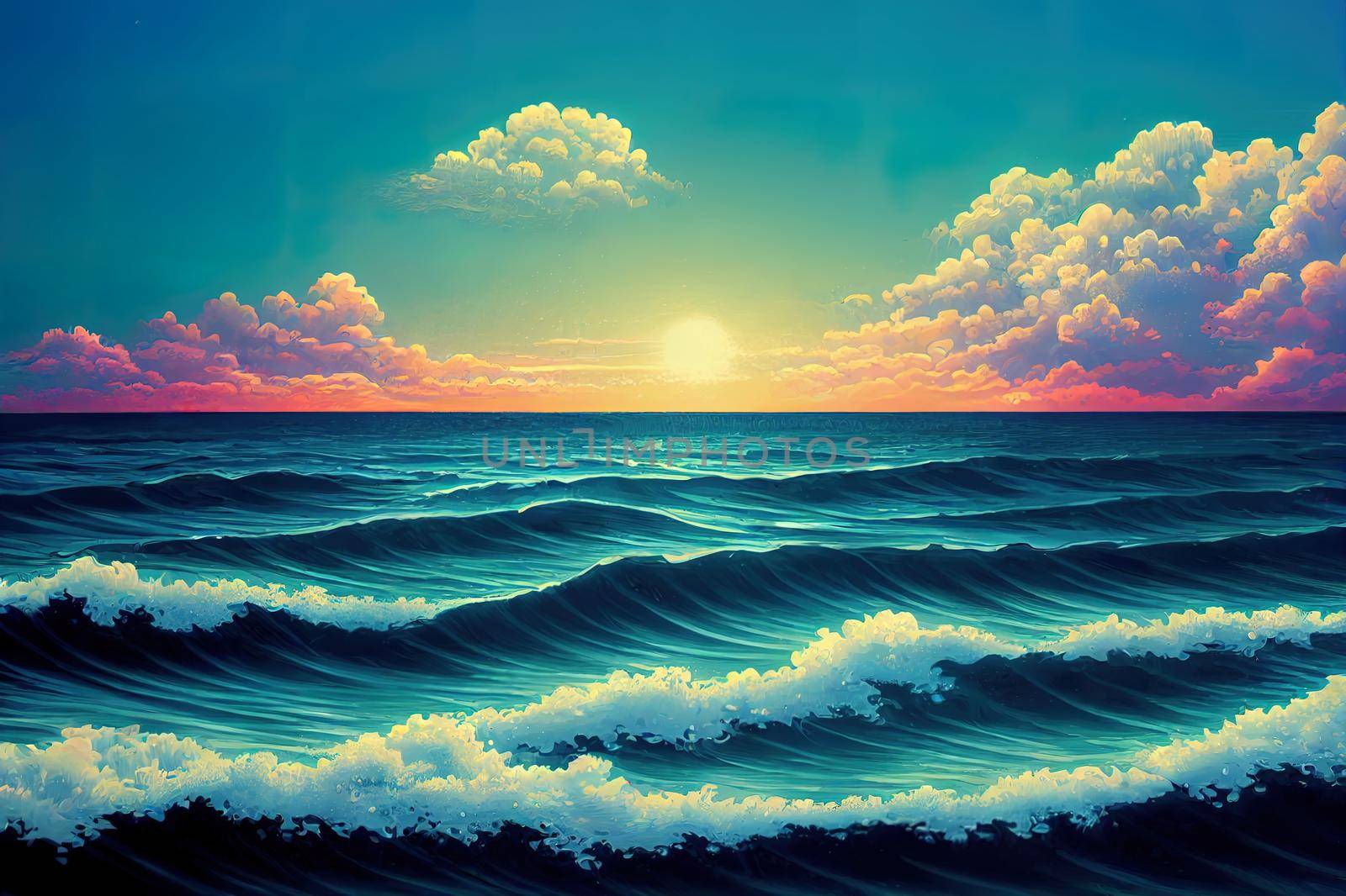 ocean water background by 2ragon
