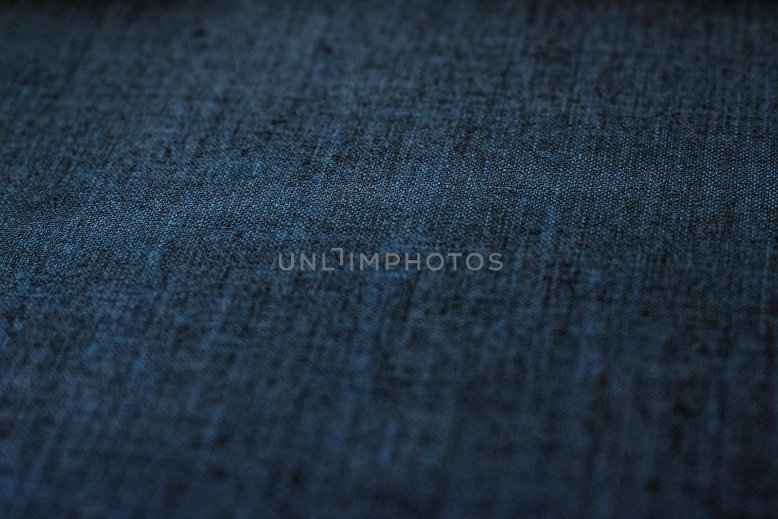 Textile material, natural surface and vintage decor texture concept - Decorative linen blue jeans fabric textured background for interior, furniture design and fashion label backdrop